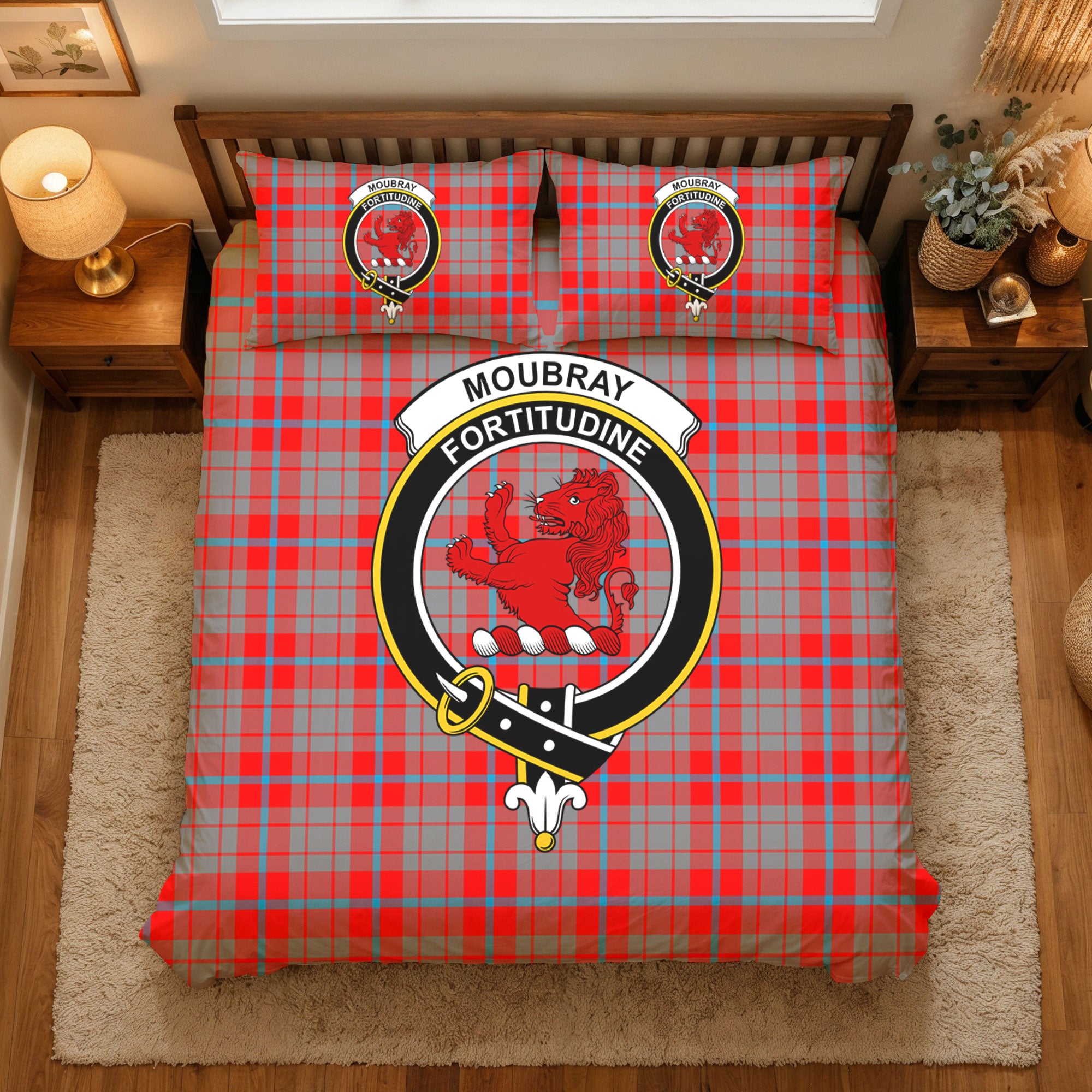 Moubray Tartan Crest Bedding Set