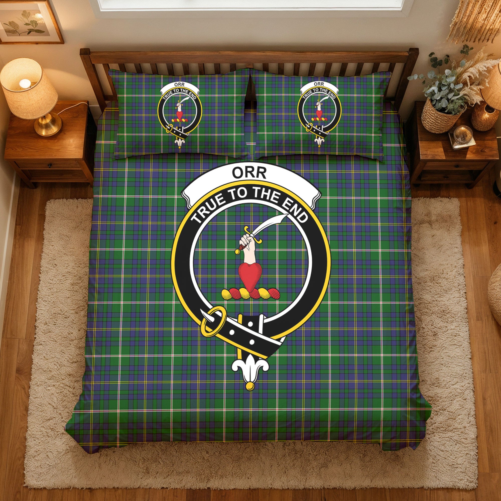 Orr Tartan Crest Bedding Set