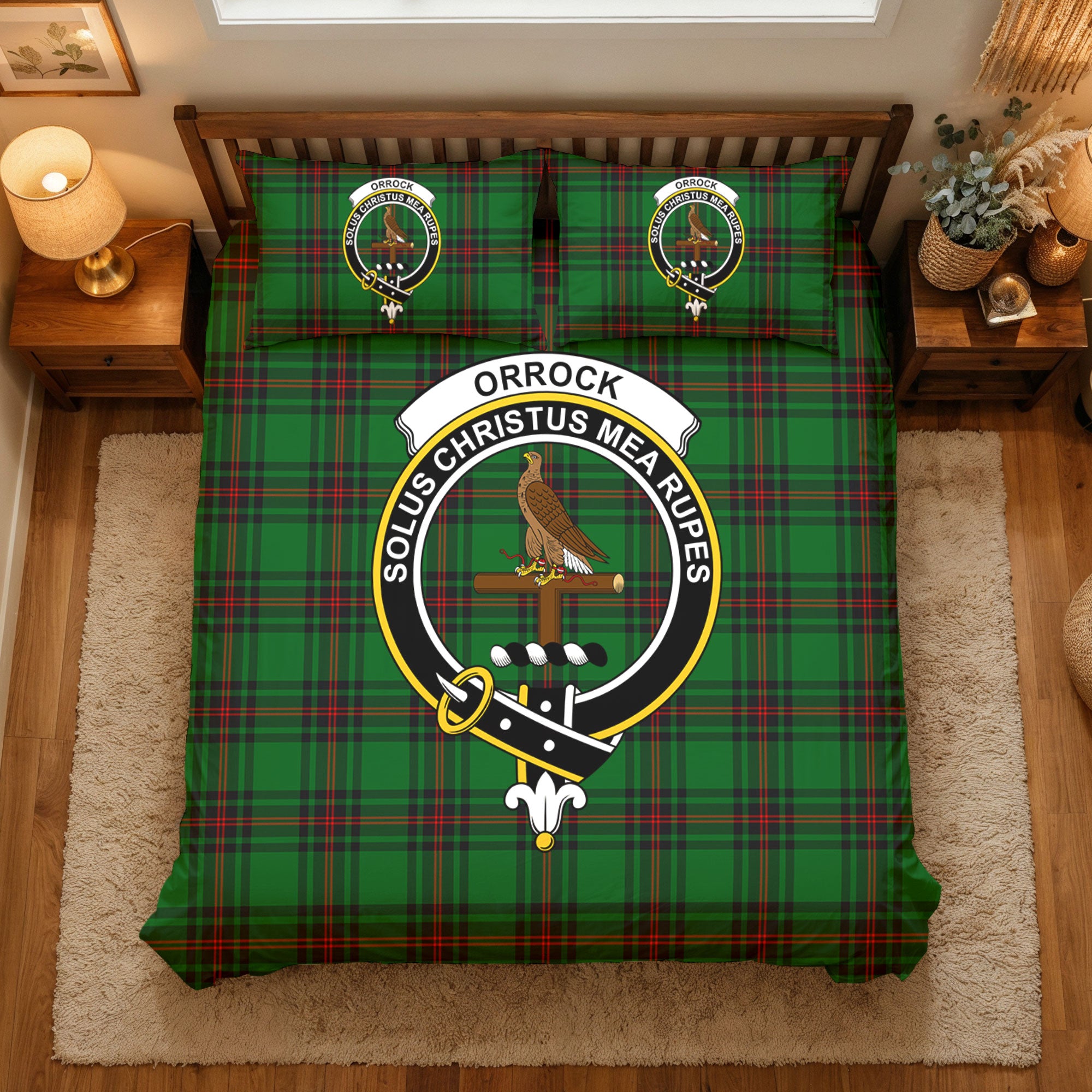 Orrock Tartan Crest Bedding Set