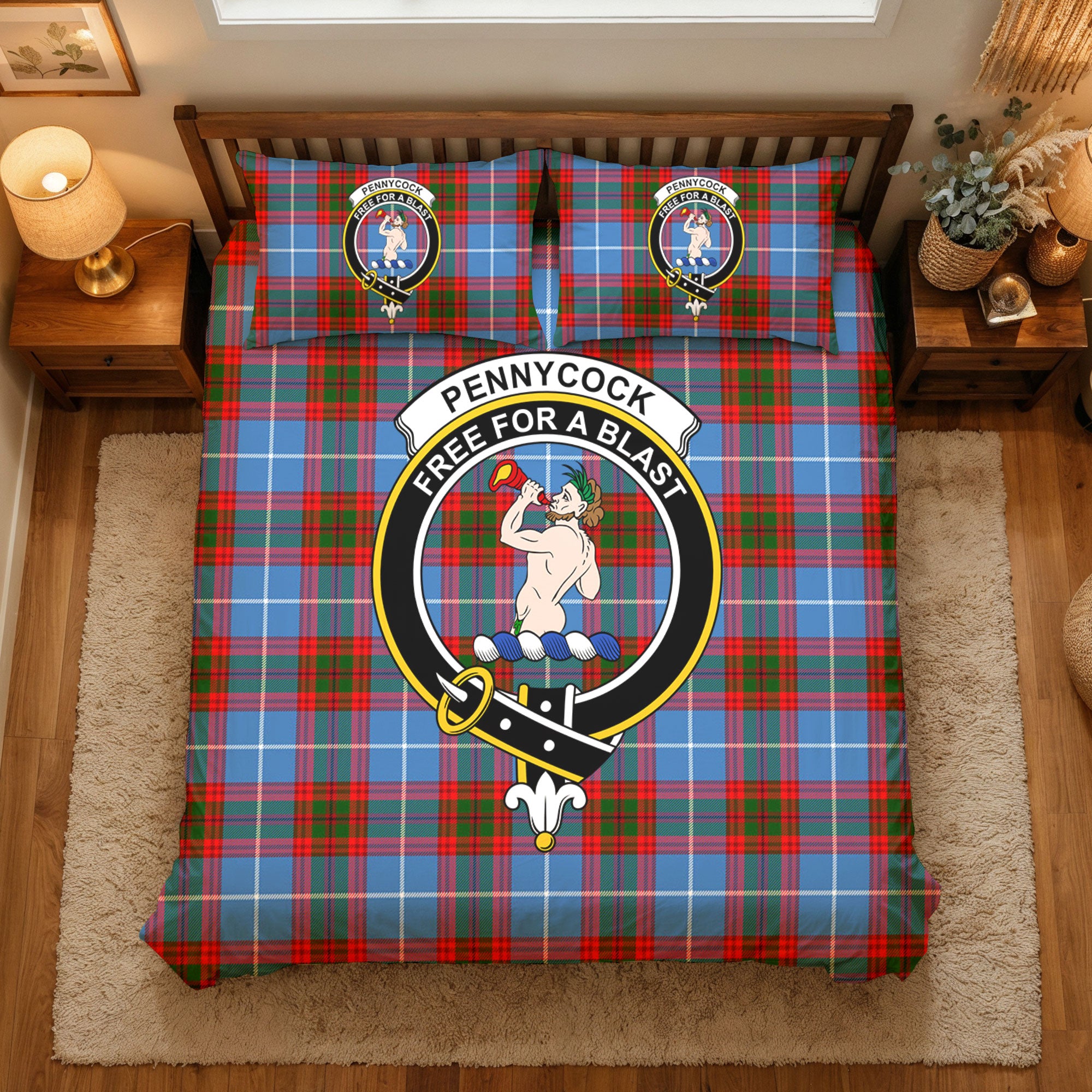 Pennycook Tartan Crest Bedding Set