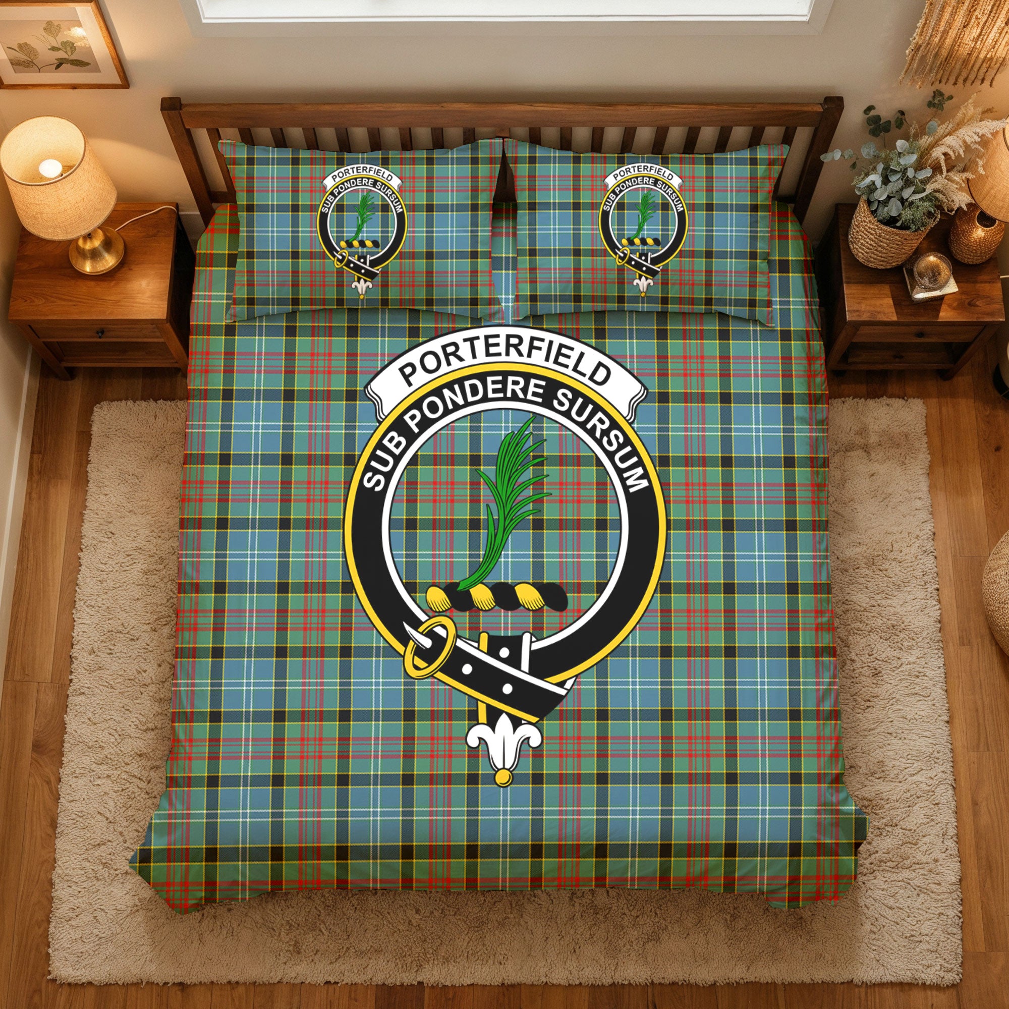 Porterfield Tartan Crest Bedding Set
