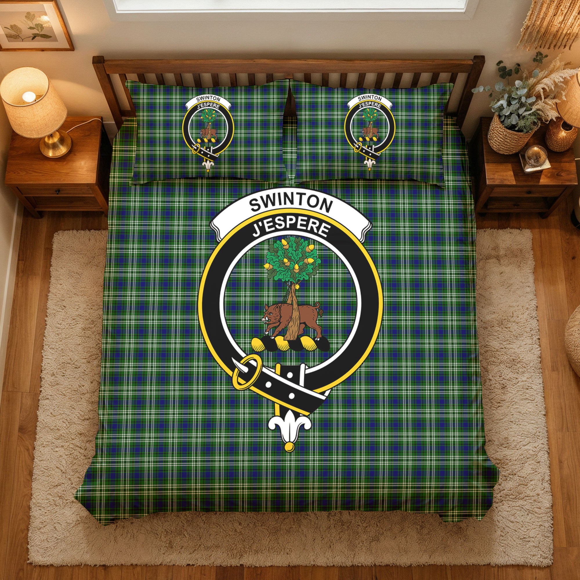 Swinton Tartan Crest Bedding Set