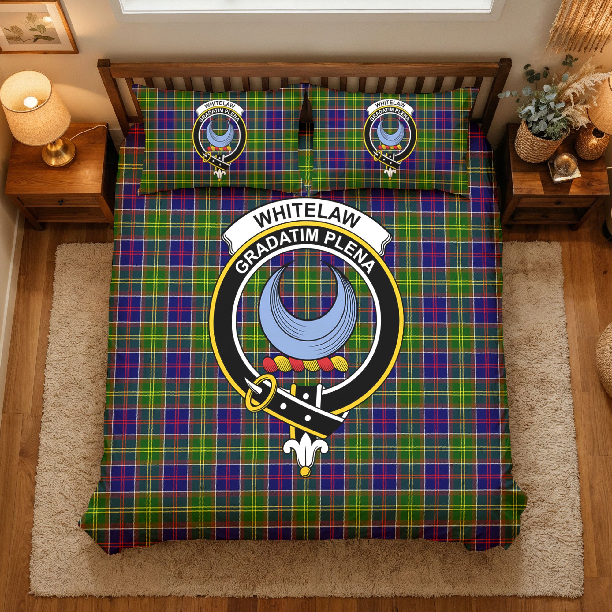 Whitelaw Tartan Crest Bedding Set