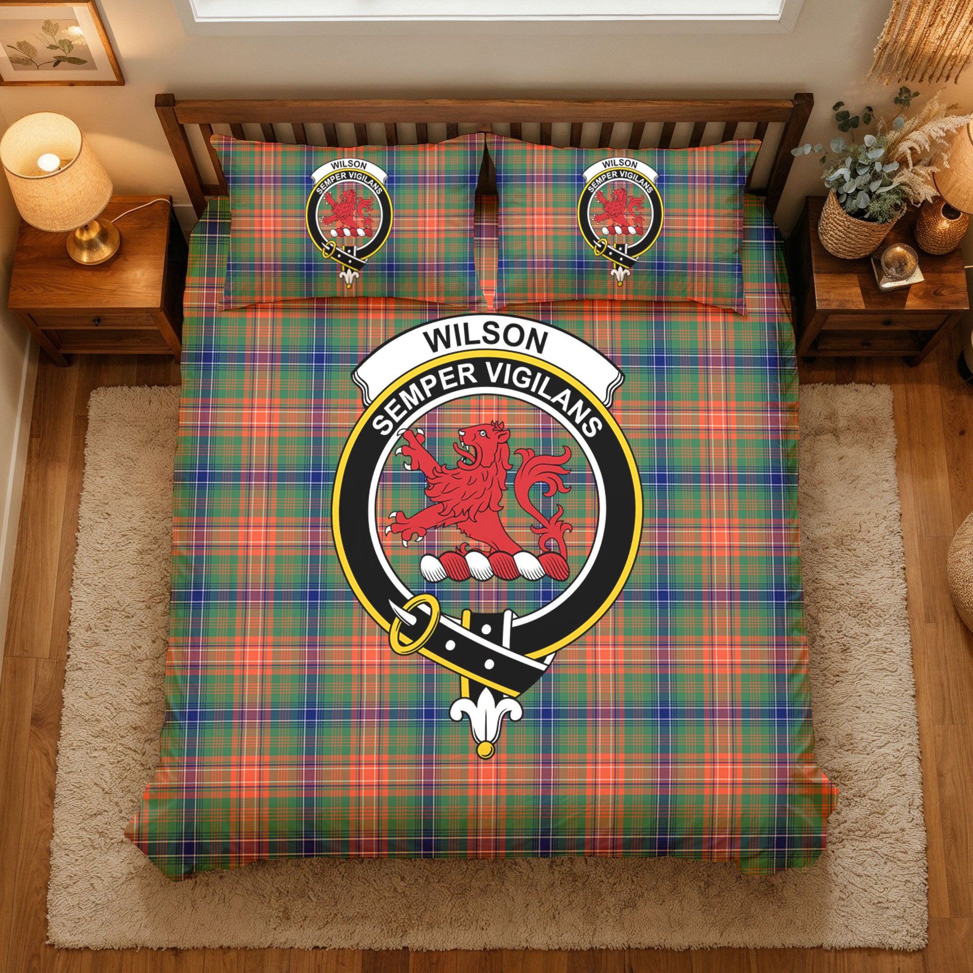 Wilson Ancient Tartan Crest Bedding Set