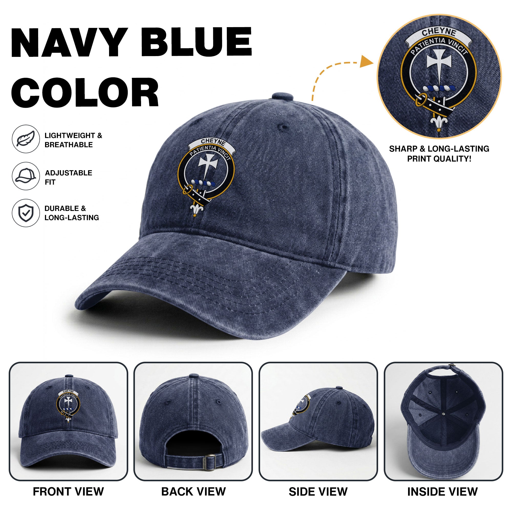 Cheyne Crest Washed Classic Cap