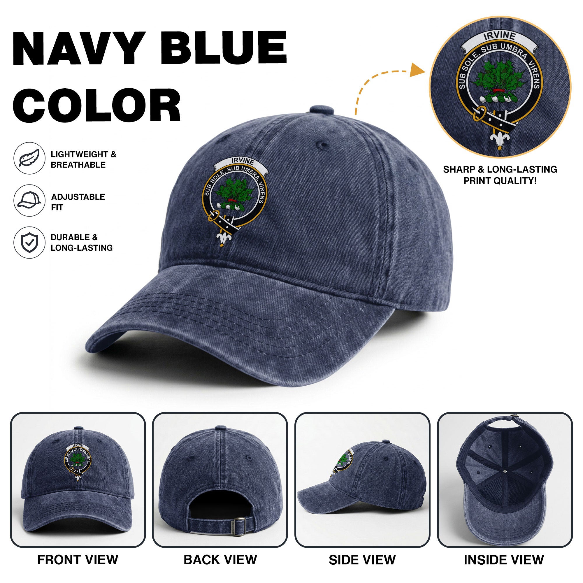 Irvine Crest Washed Classic Cap