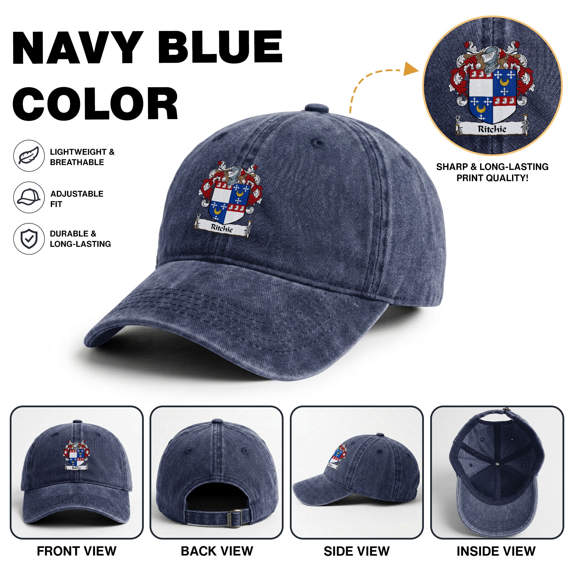 Richie Coat of Arms Washed Classic Cap