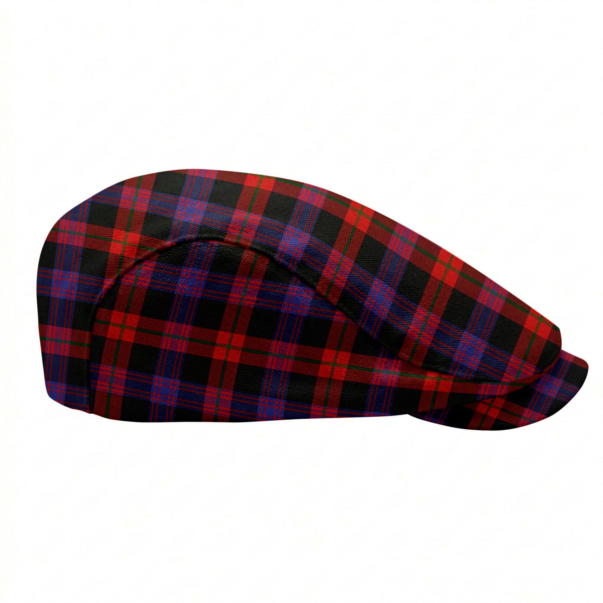 Broun Modern Tartan Flat Caps