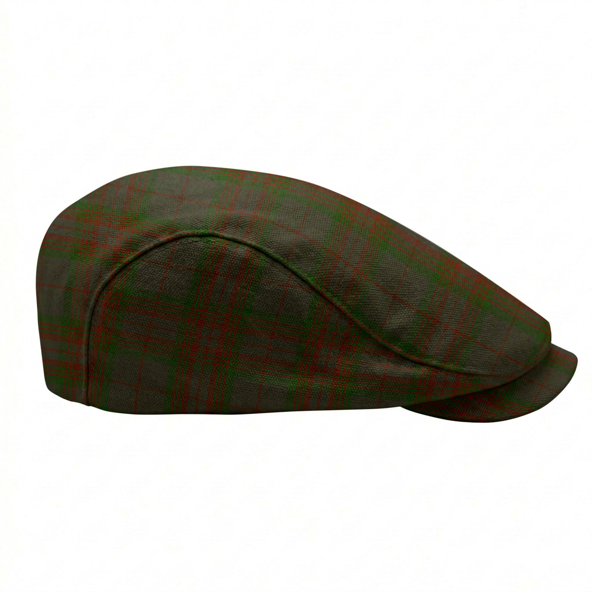 Gray Tartan Flat Caps