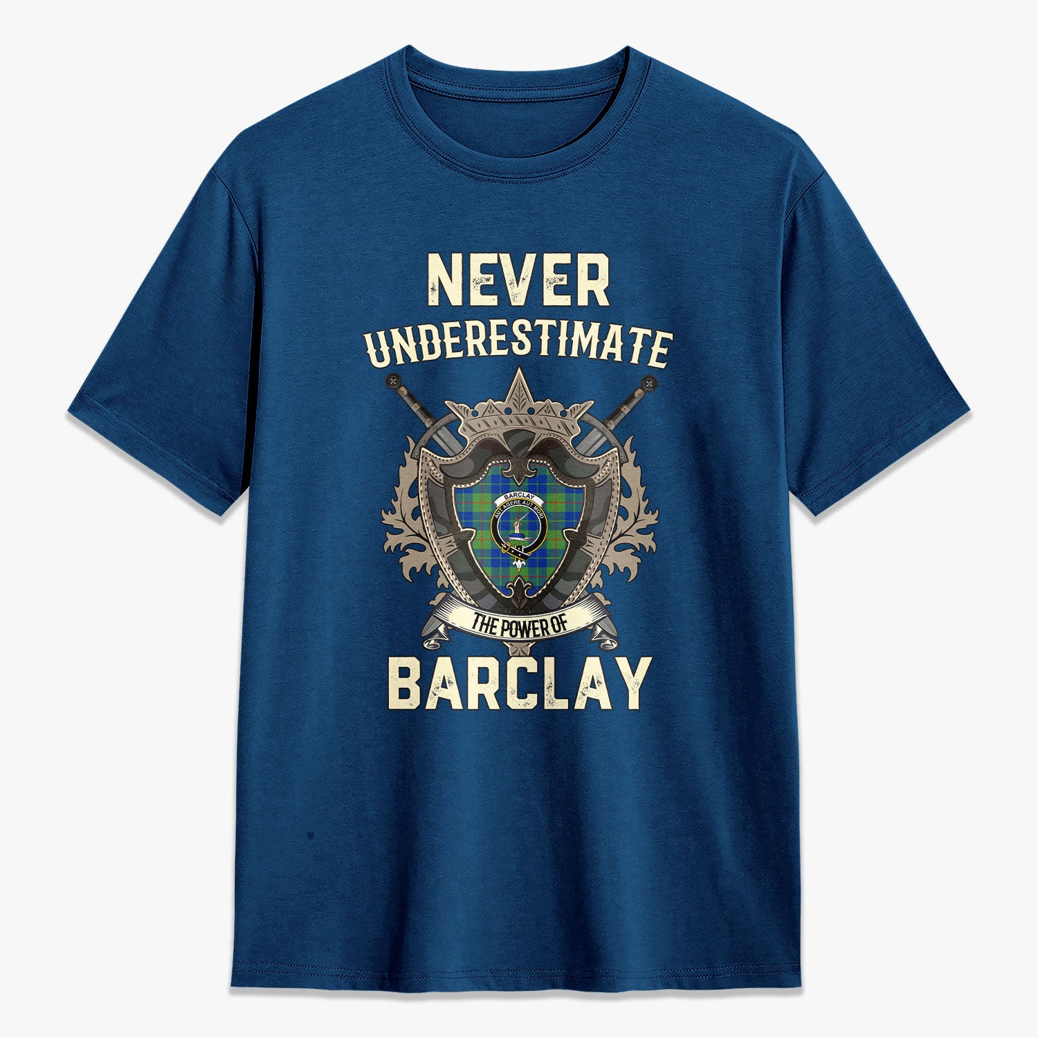 Barclay Hunting Ancient Tartan Crest 2D T-shirt - Never Underestimate Style