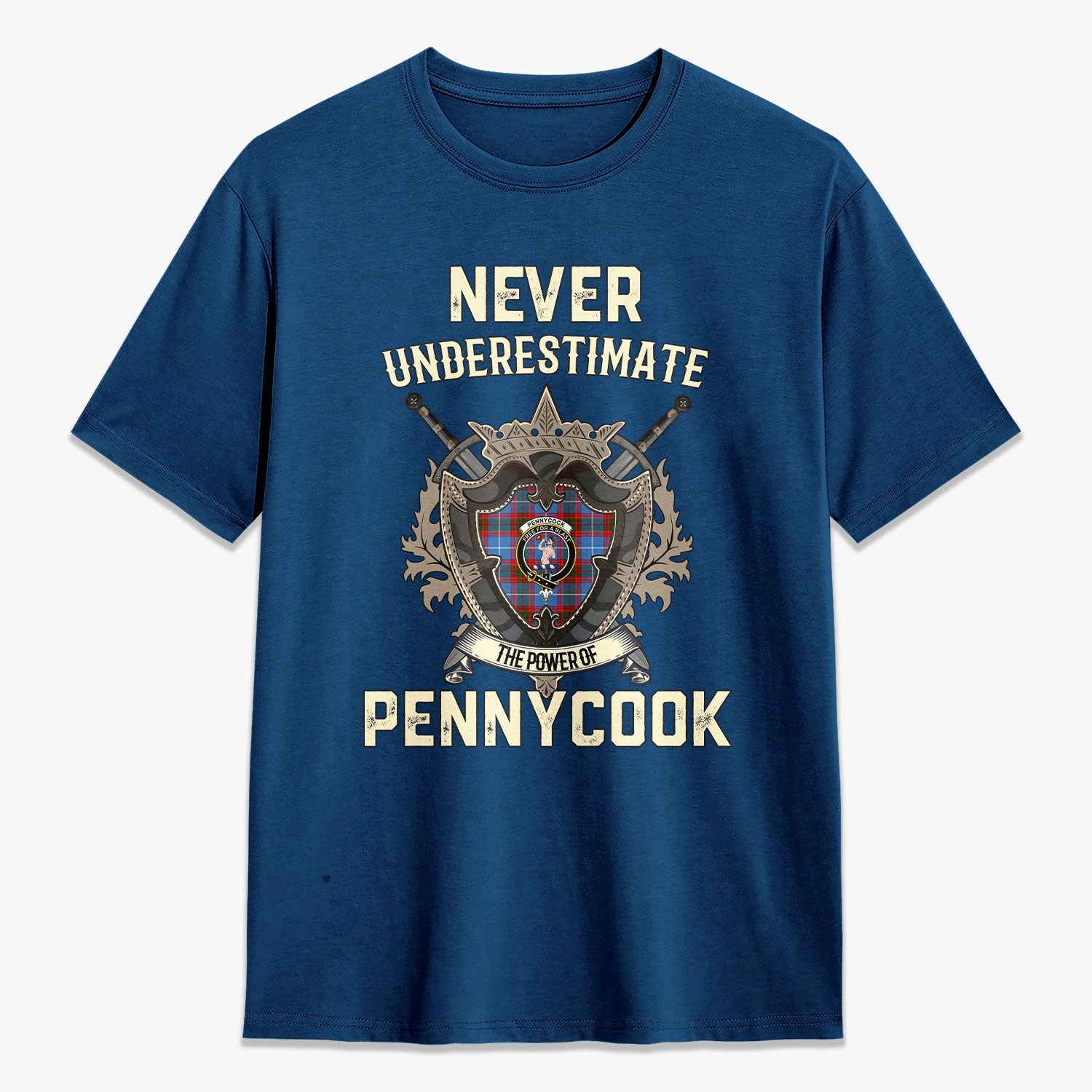 Pennycook Tartan Crest 2D T-shirt - Never Underestimate Style