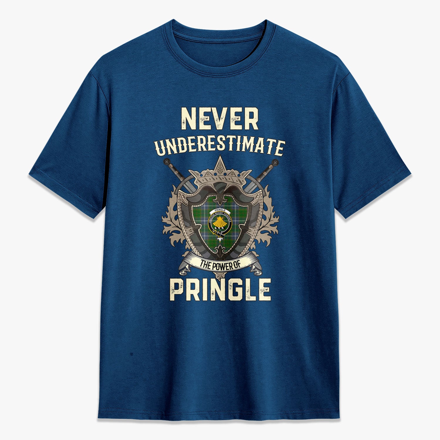 Pringle Tartan Crest 2D T-shirt - Never Underestimate Style