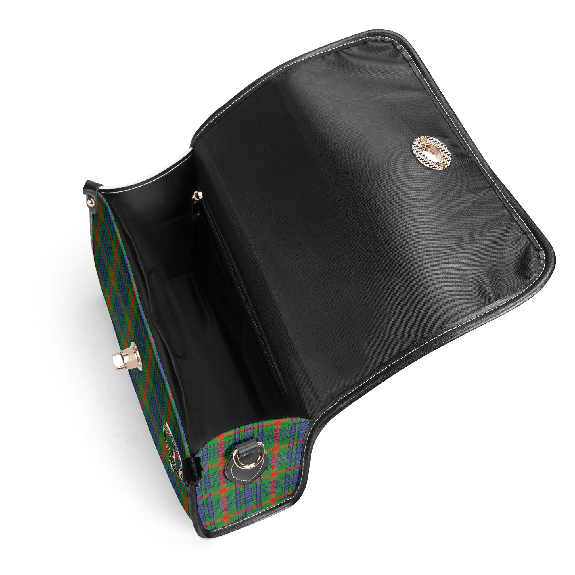 Aiton Tartan Crest Satchel Bag