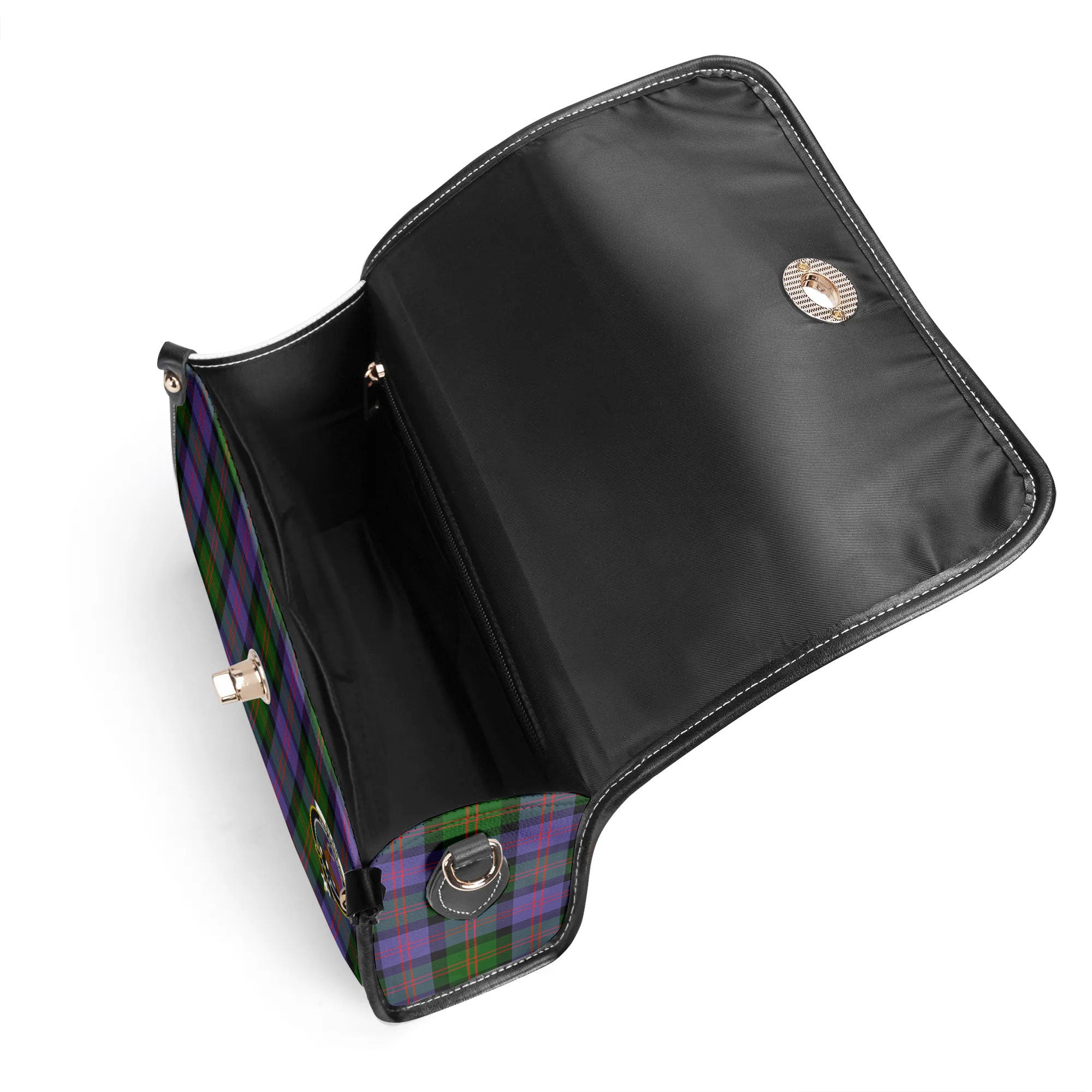 Blair Modern Tartan Crest Satchel Bag