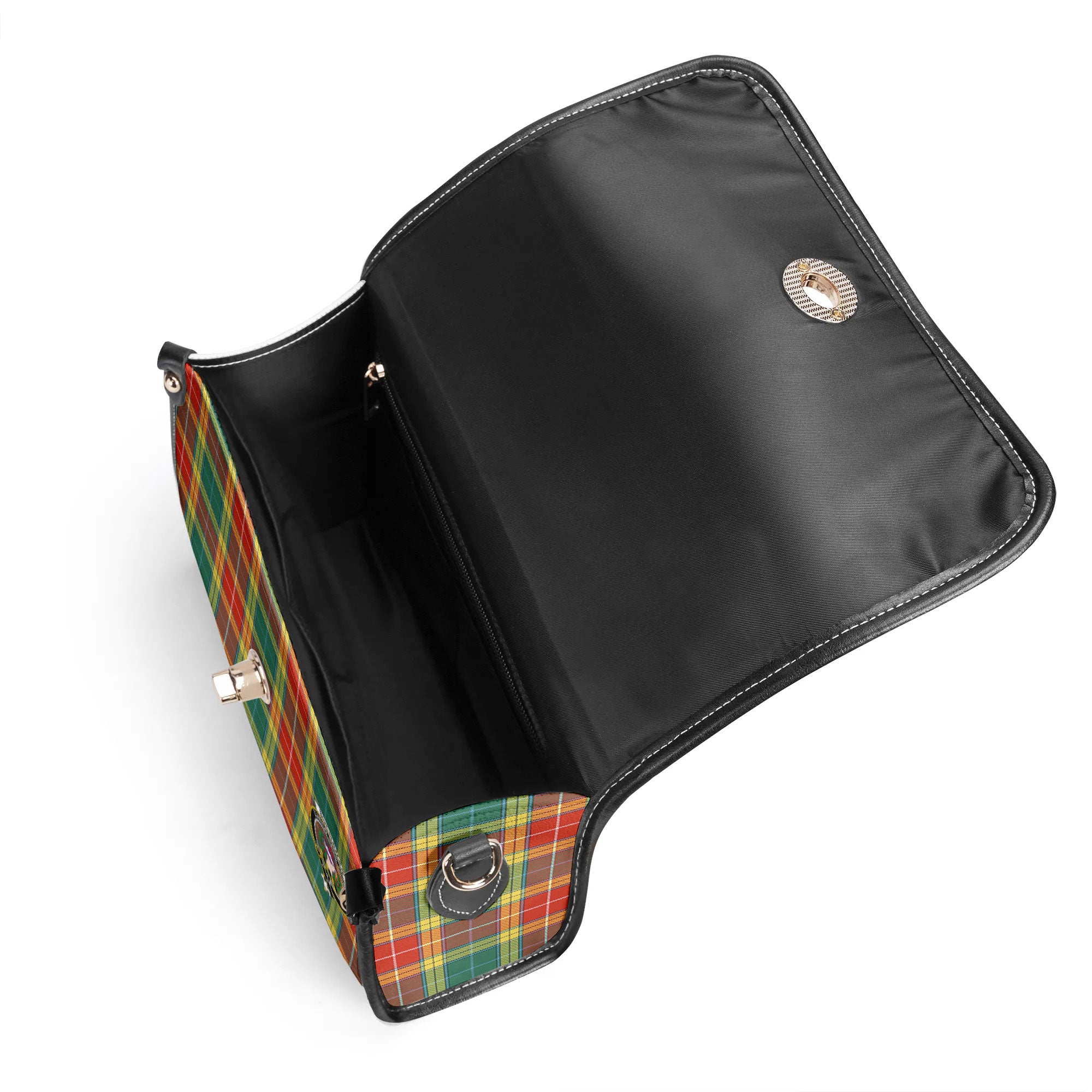 Buchanan Old Sett Tartan Crest Satchel Bag