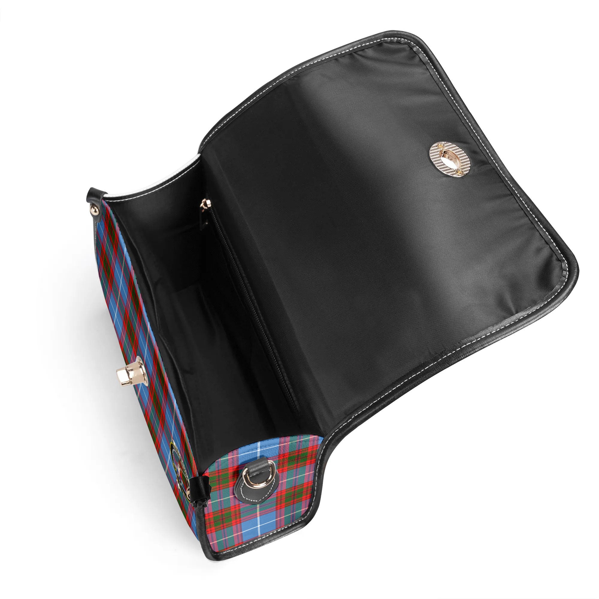 Dalmahoy Tartan Crest Satchel Bag