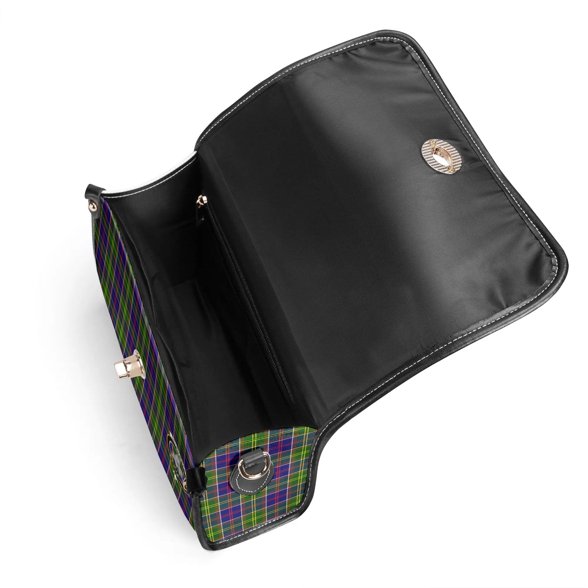 Dalrymple Tartan Crest Satchel Bag