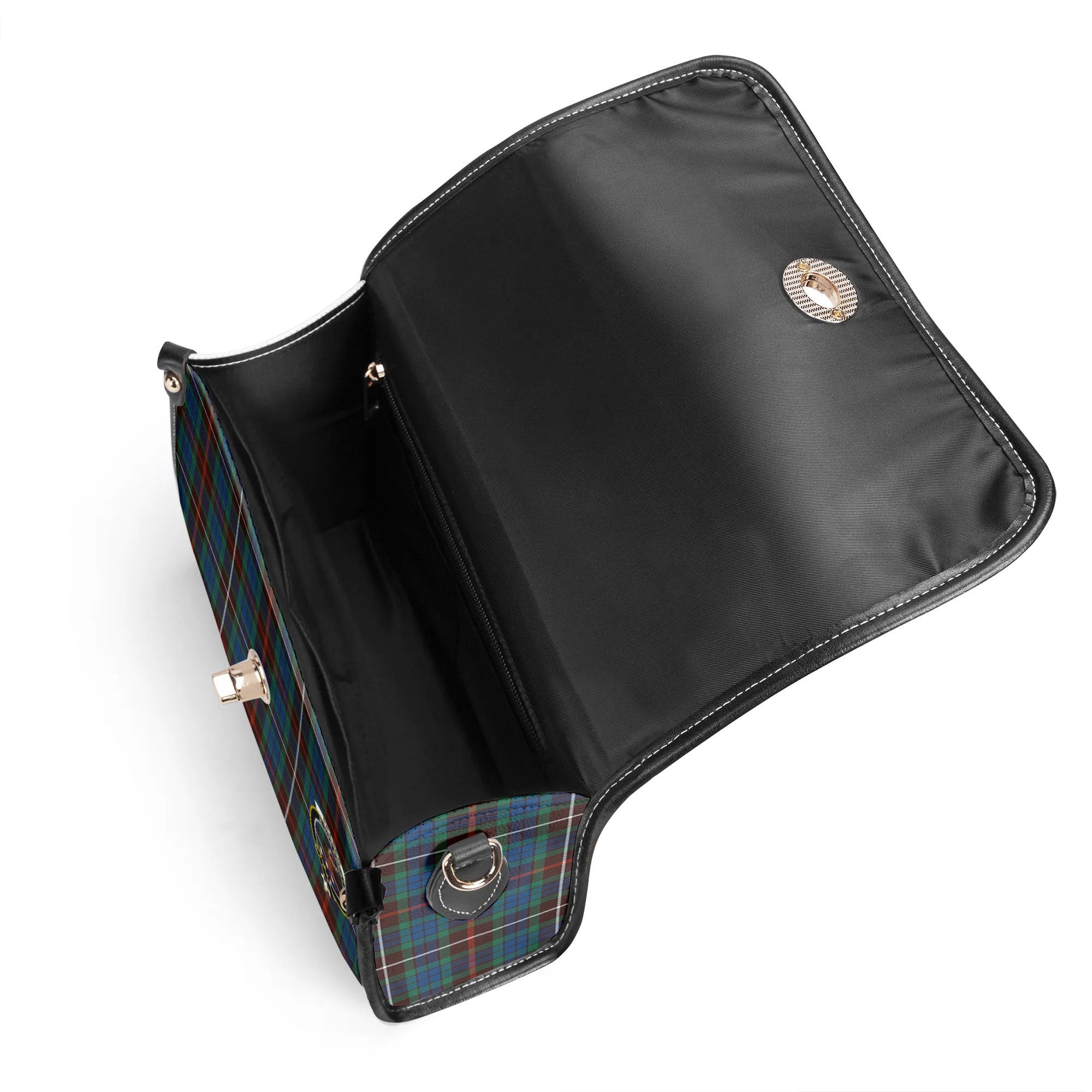 Fraser (of Lovat) Hunting Ancient Tartan Crest Satchel Bag