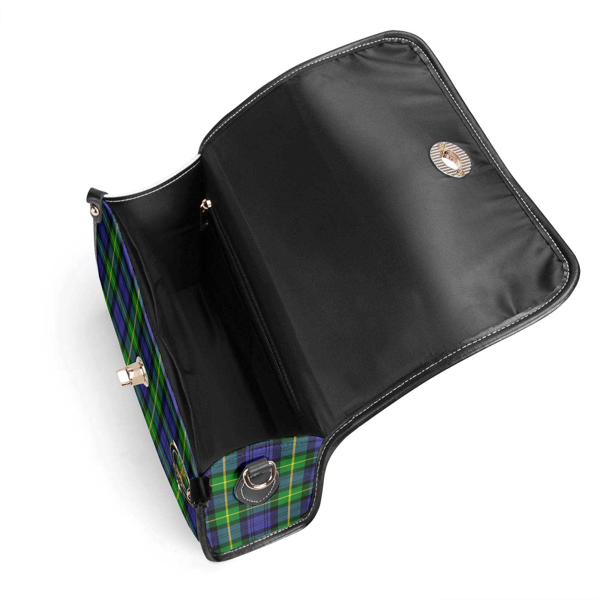 Gordon Modern Tartan Crest Satchel Bag