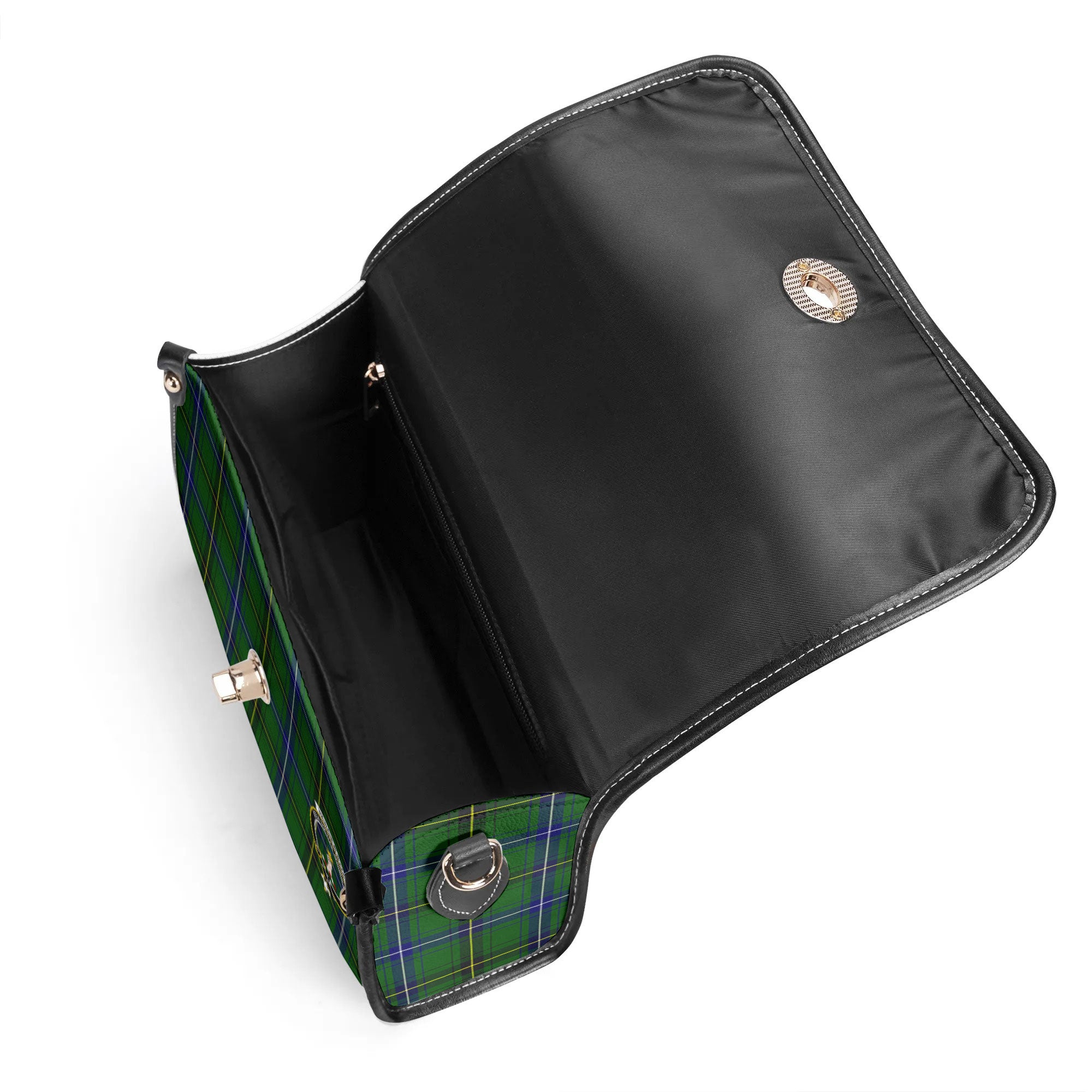 Henderson Modern Tartan Crest Satchel Bag