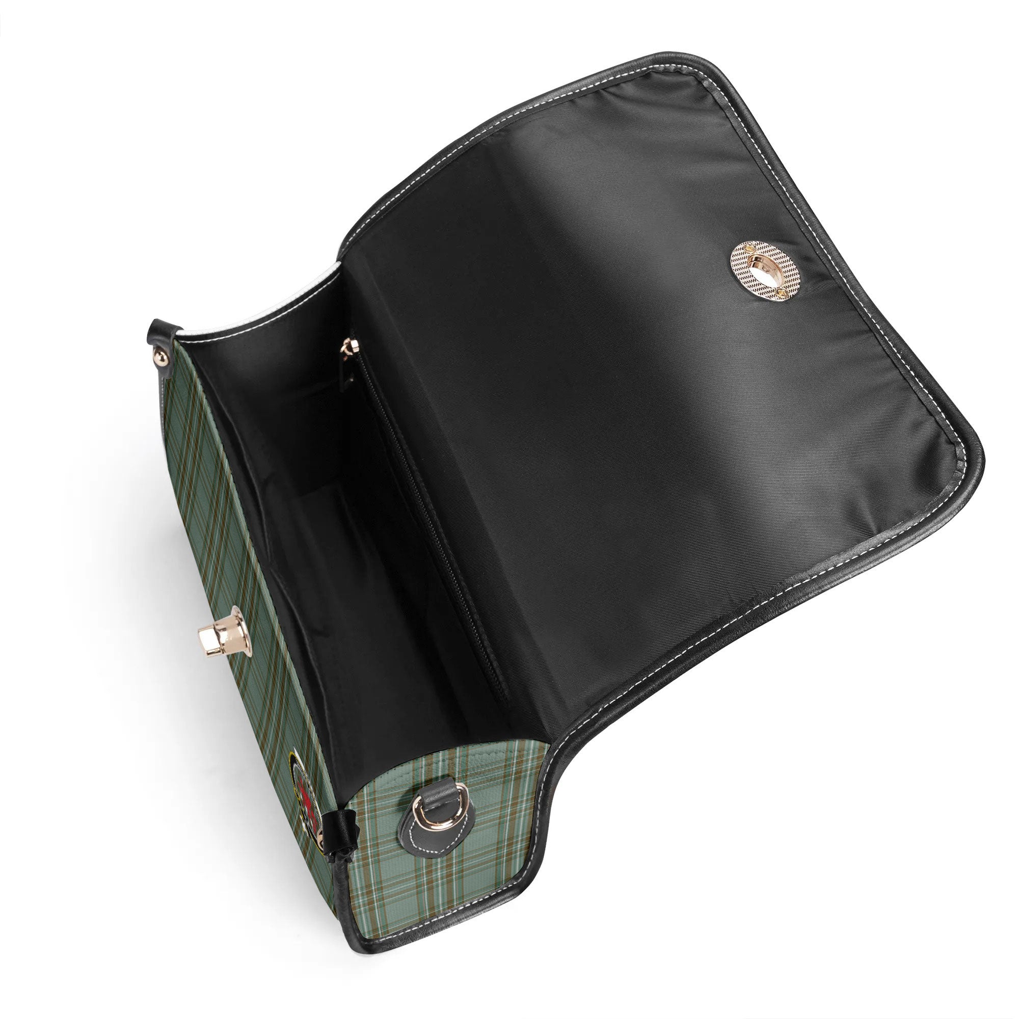 Kelly Dress Tartan Crest Satchel Bag