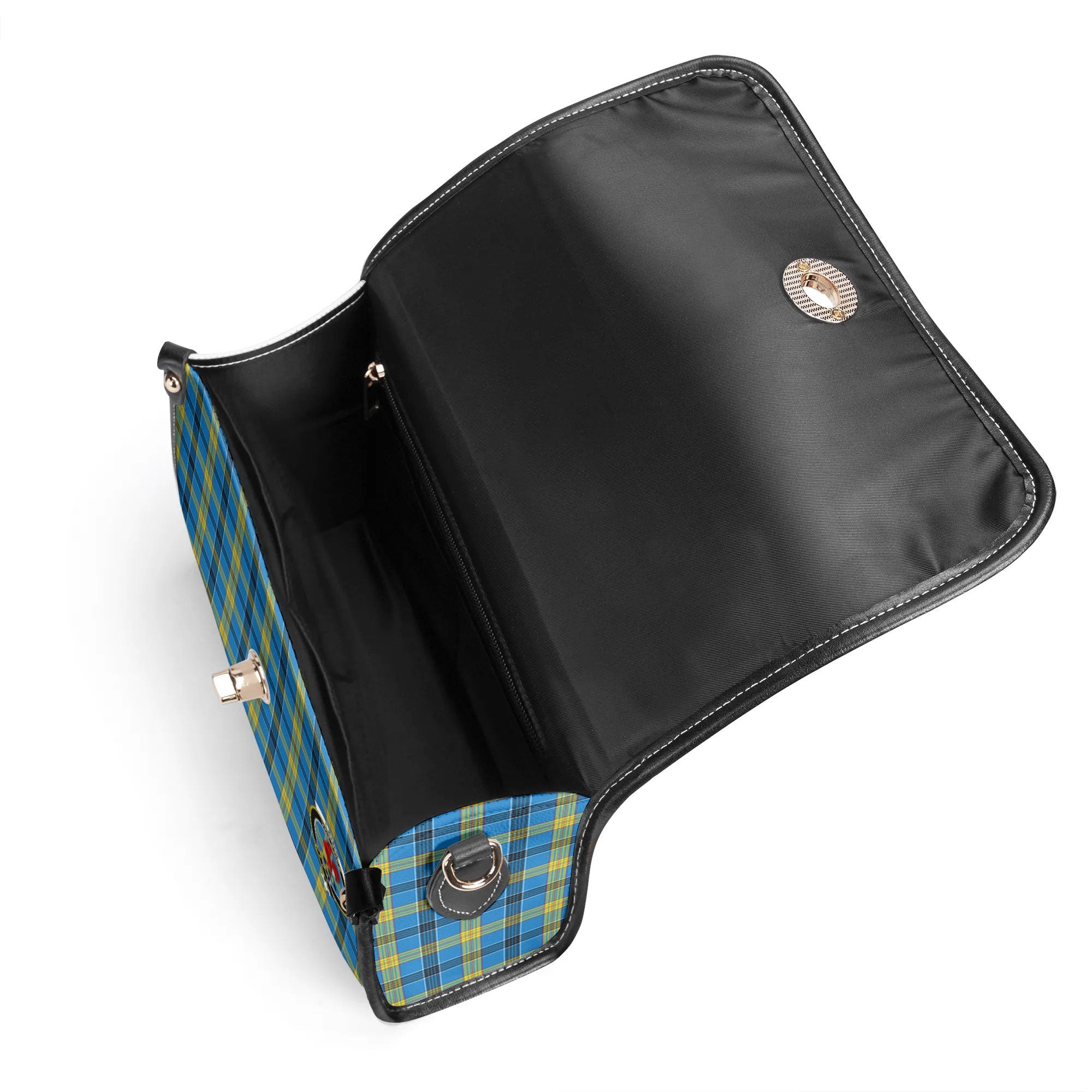 Laing Tartan Crest Satchel Bag