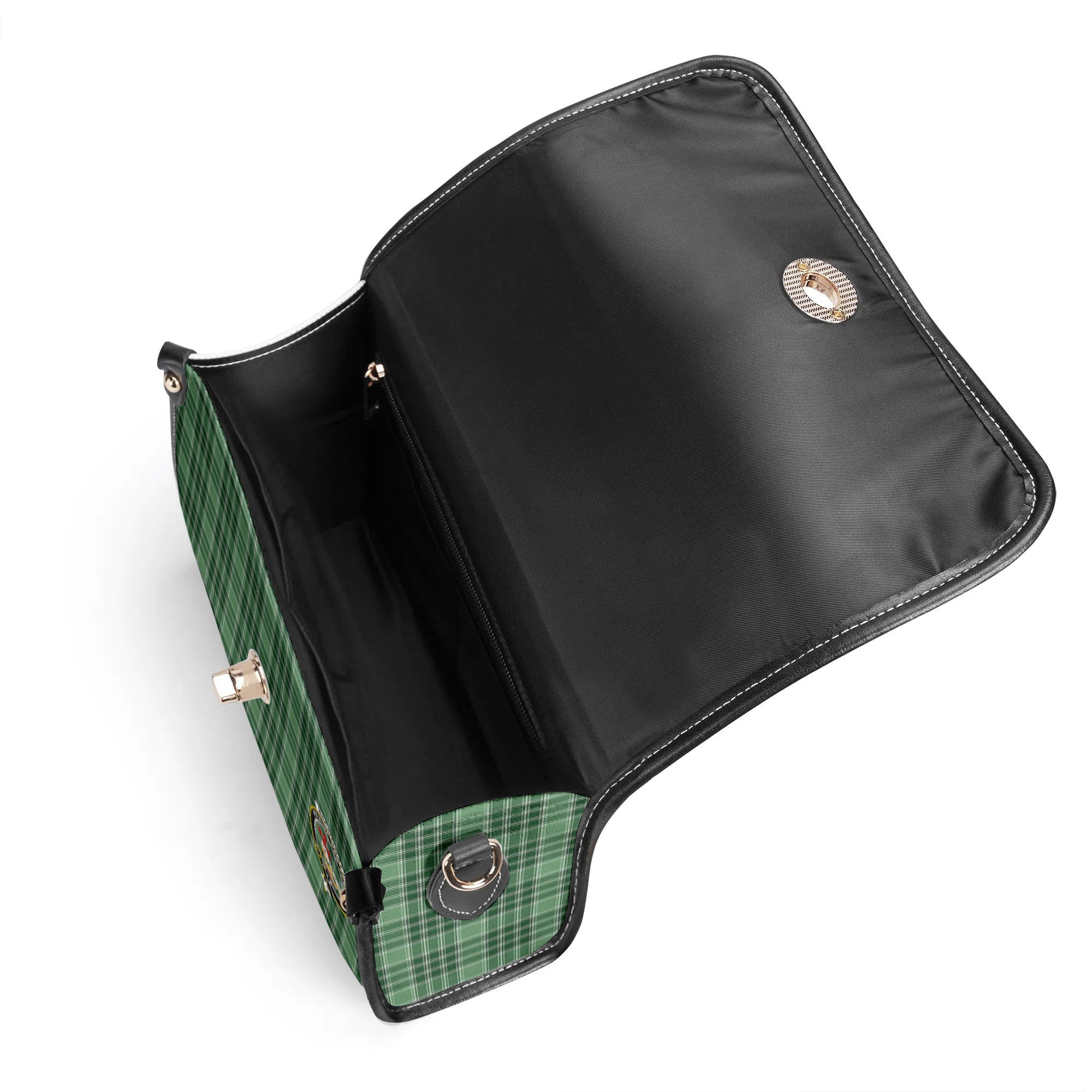 MacDonald Lord of the Isles Hunting Tartan Crest Satchel Bag