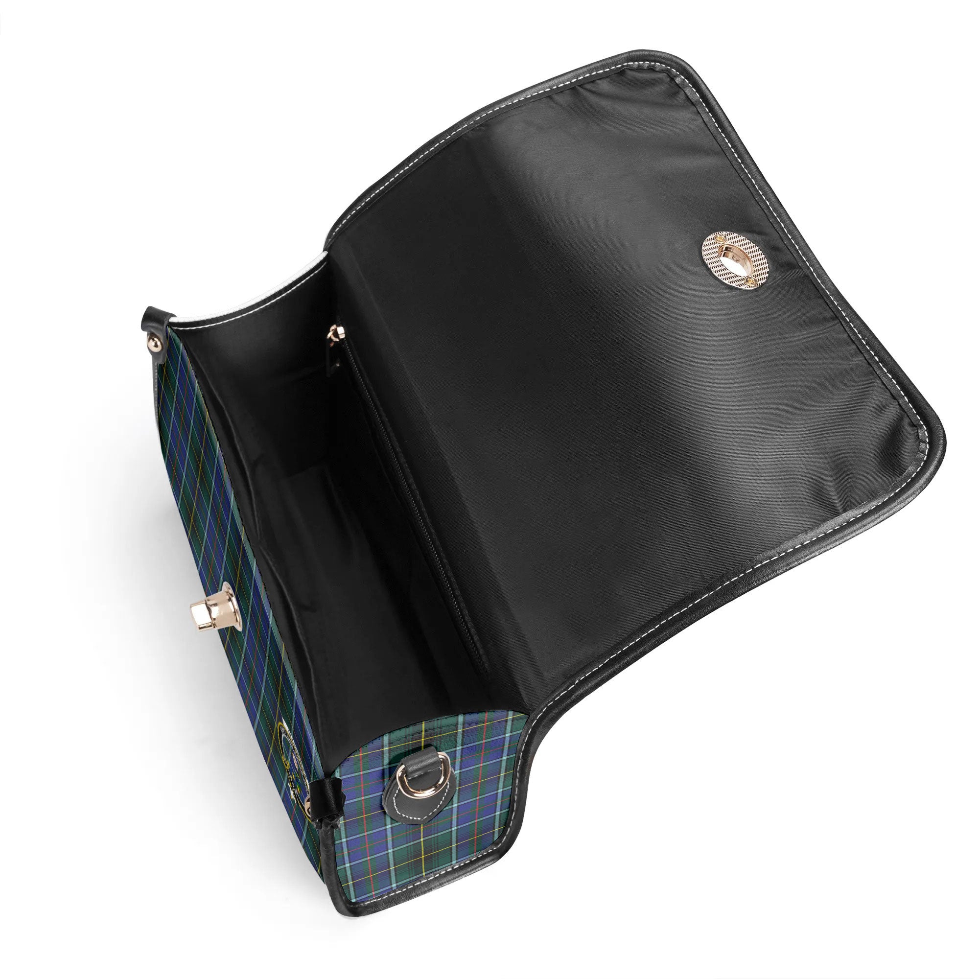 MacInnes Modern Tartan Crest Satchel Bag
