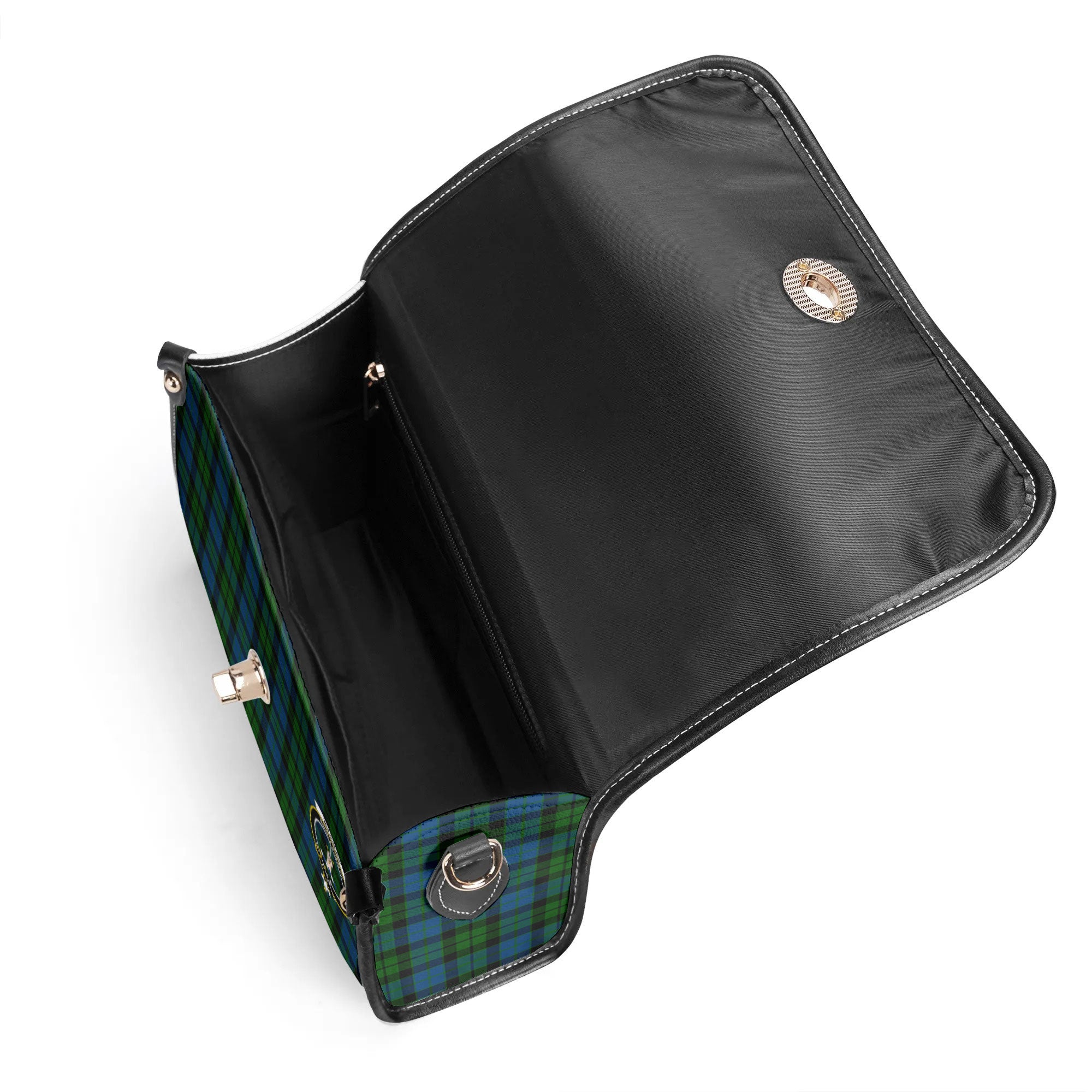 MacKay Modern Tartan Crest Satchel Bag