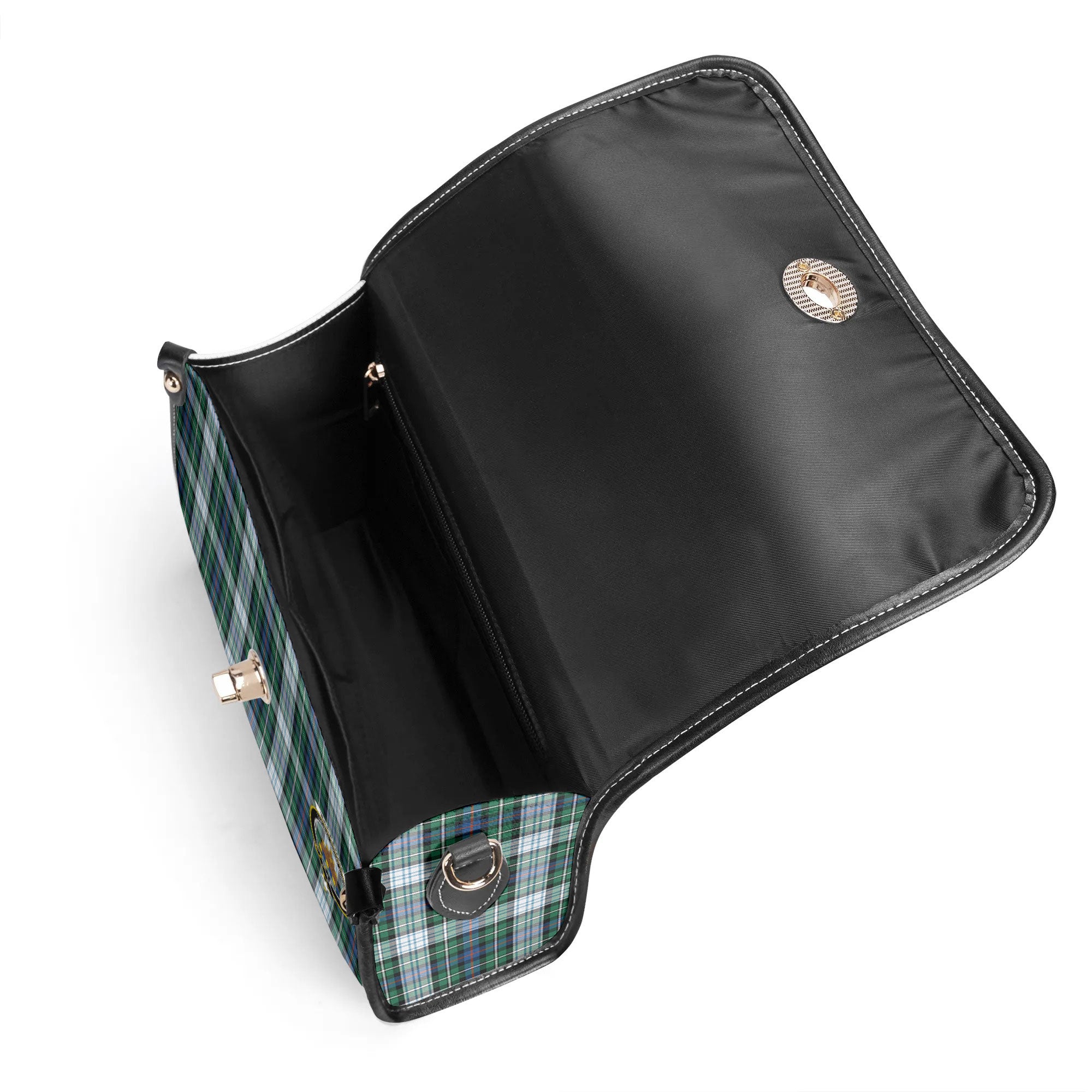 MacKenzie Dress Ancient Tartan Crest Satchel Bag