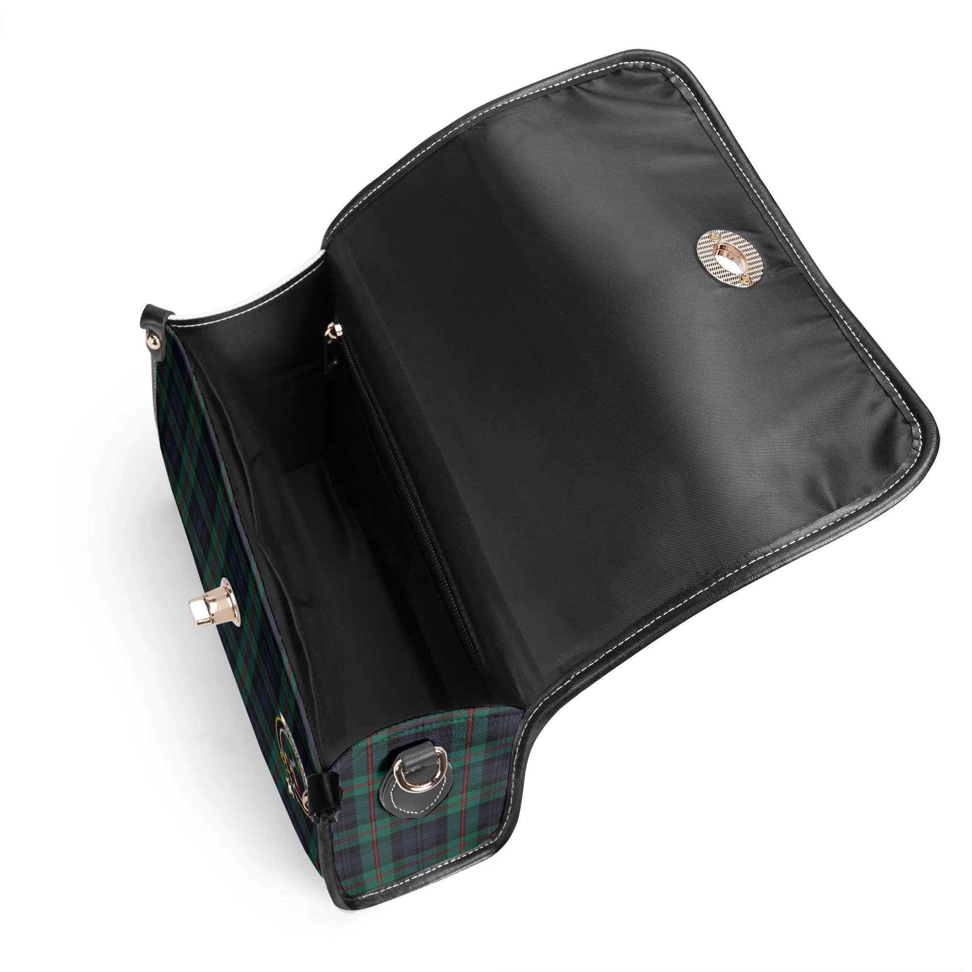 MacKinlay Modern Tartan Crest Satchel Bag