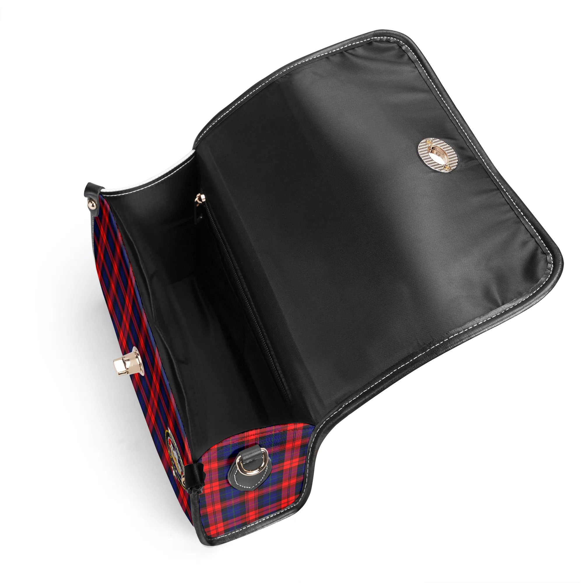 MacLachlan Modern Tartan Crest Satchel Bag