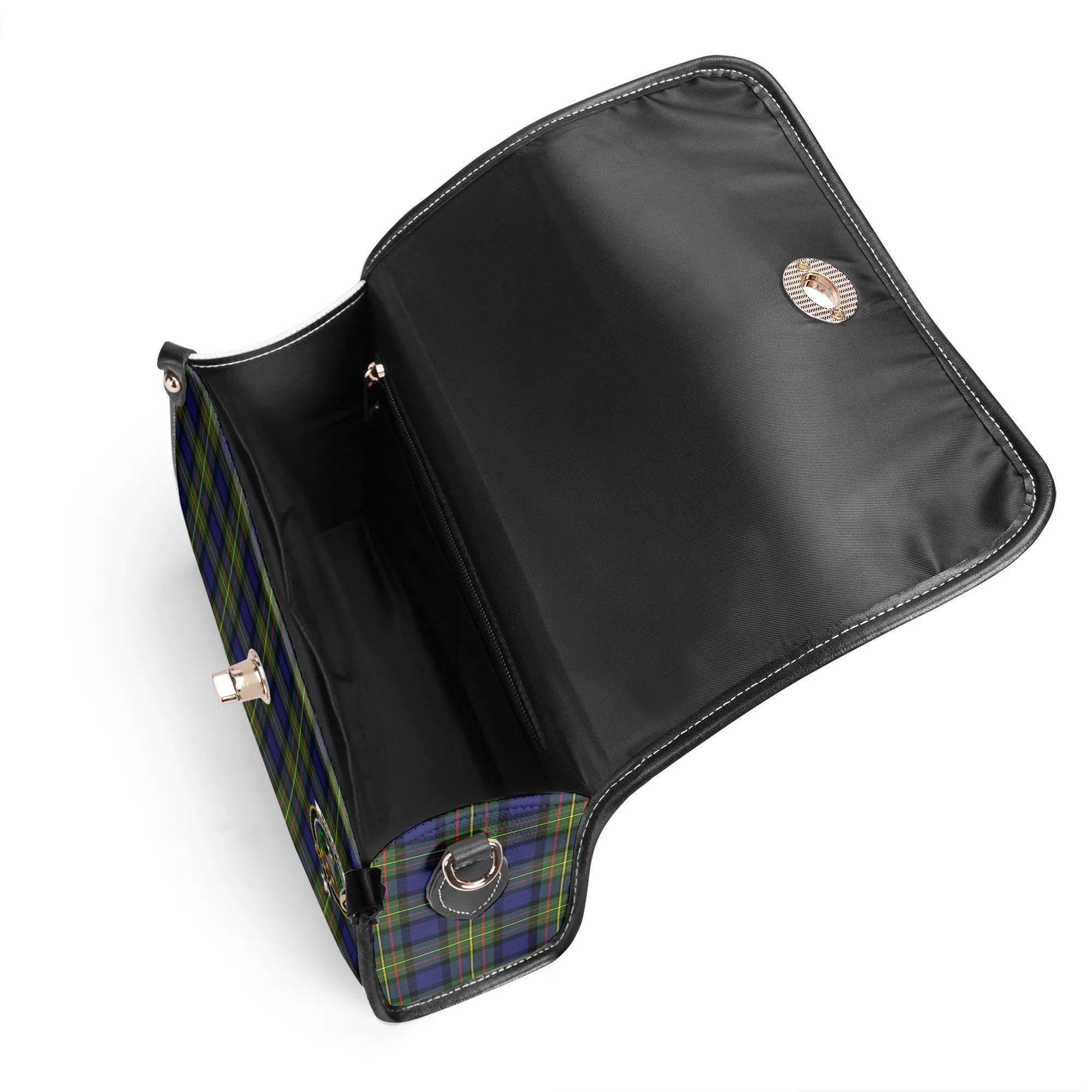 MacLaren Modern Tartan Crest Satchel Bag