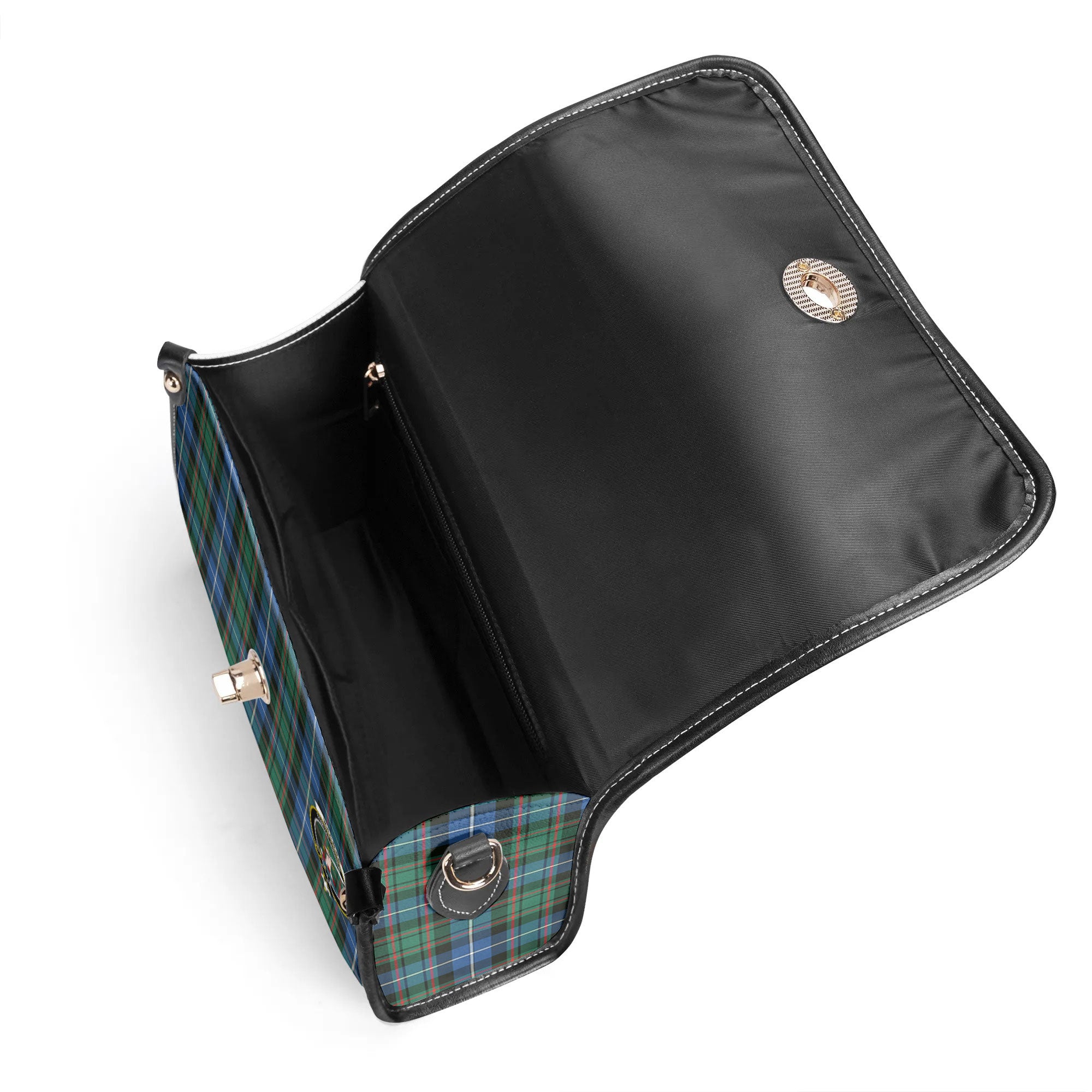 MacRae Hunting Ancient Tartan Crest Satchel Bag