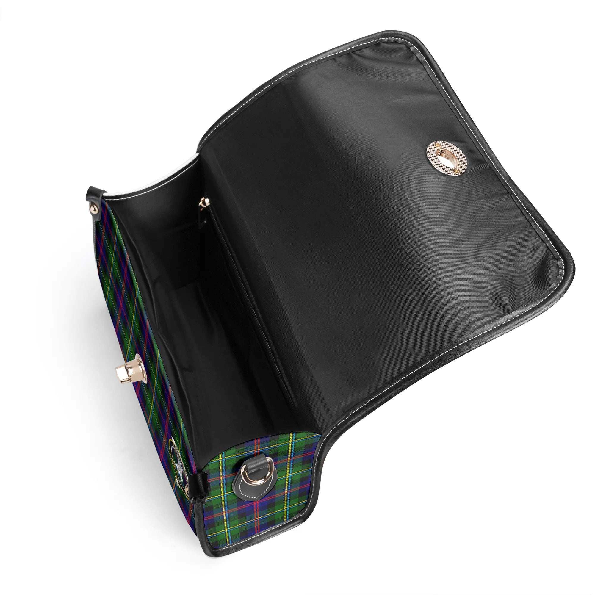 Malcolm (or MacCallum) Tartan Crest Satchel Bag