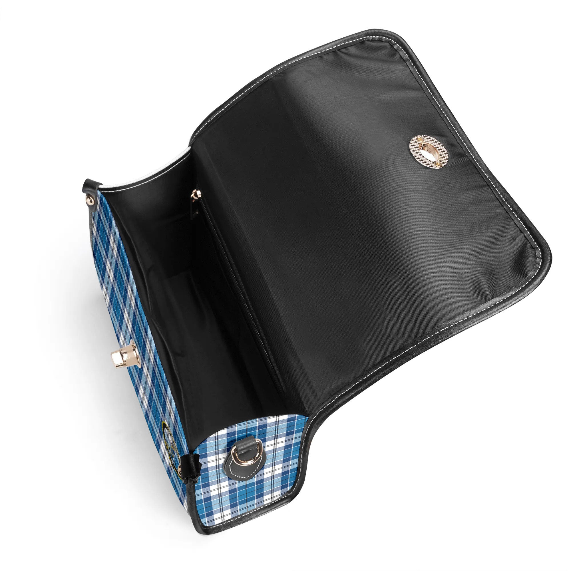 Roberton Tartan Crest Satchel Bag