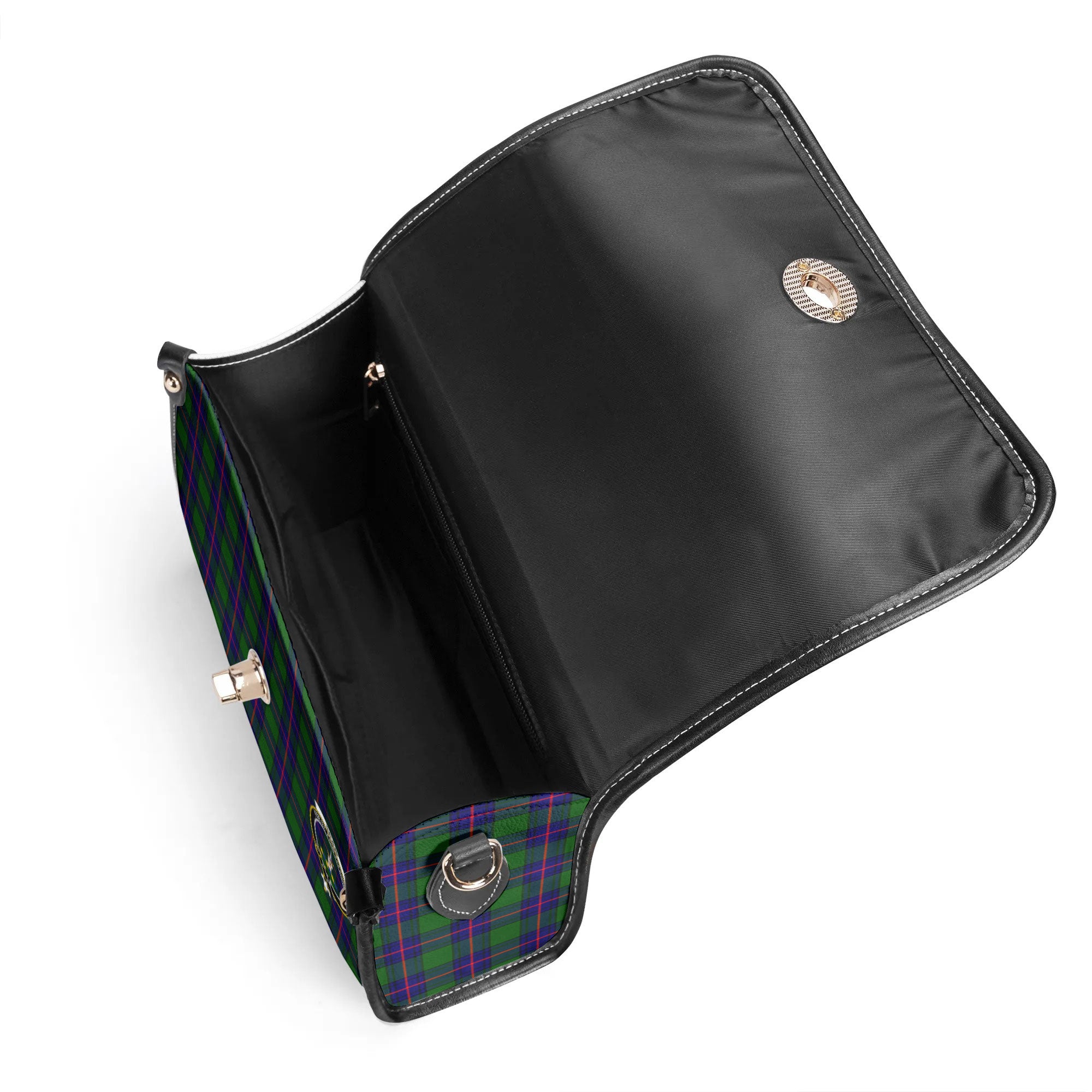 Shaw Modern Tartan Crest Satchel Bag