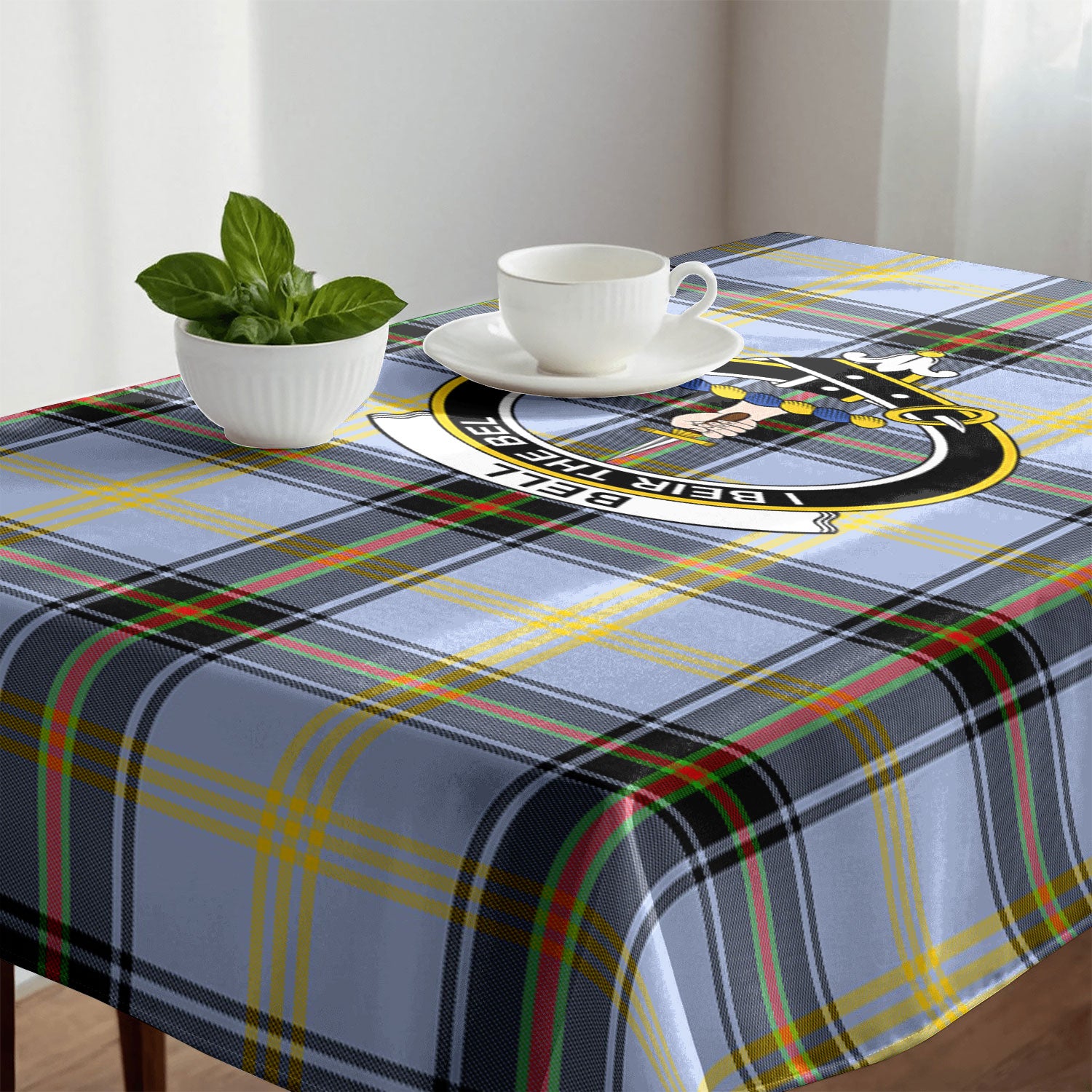 Bell of the Borders Tartan Crest Tablecloth