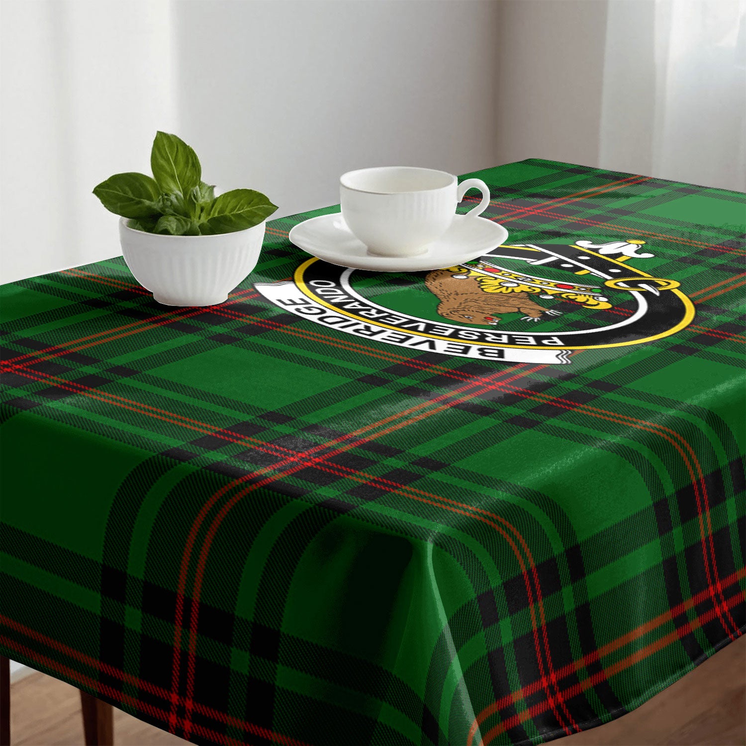 Beveridge Tartan Crest Tablecloth