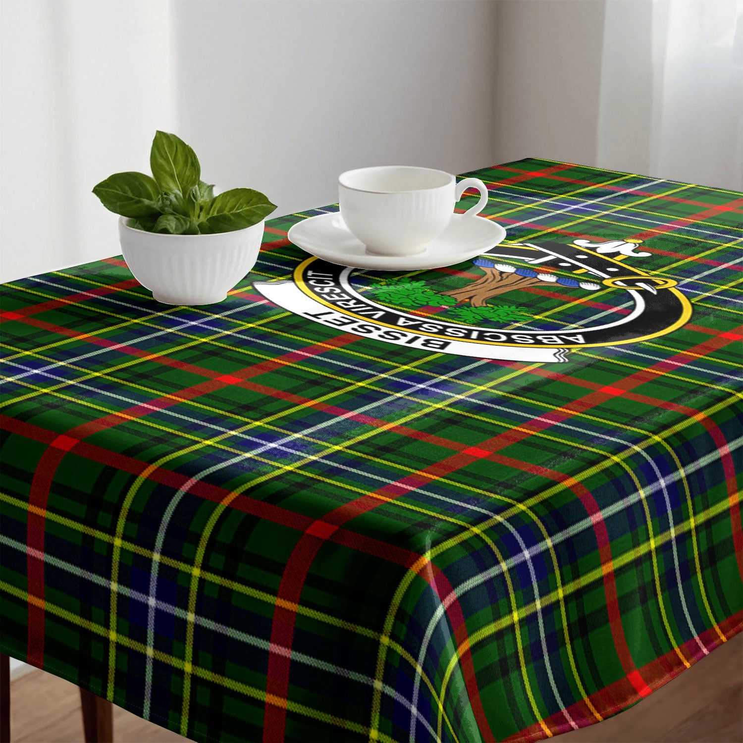 Bisset Tartan Crest Tablecloth
