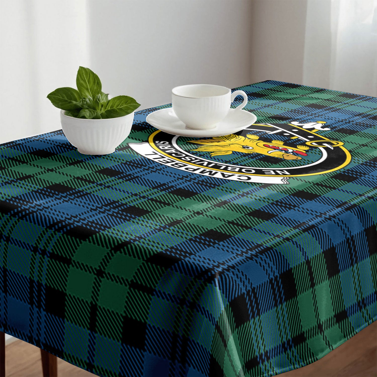 Campbell Ancient 02 Tartan Crest Tablecloth