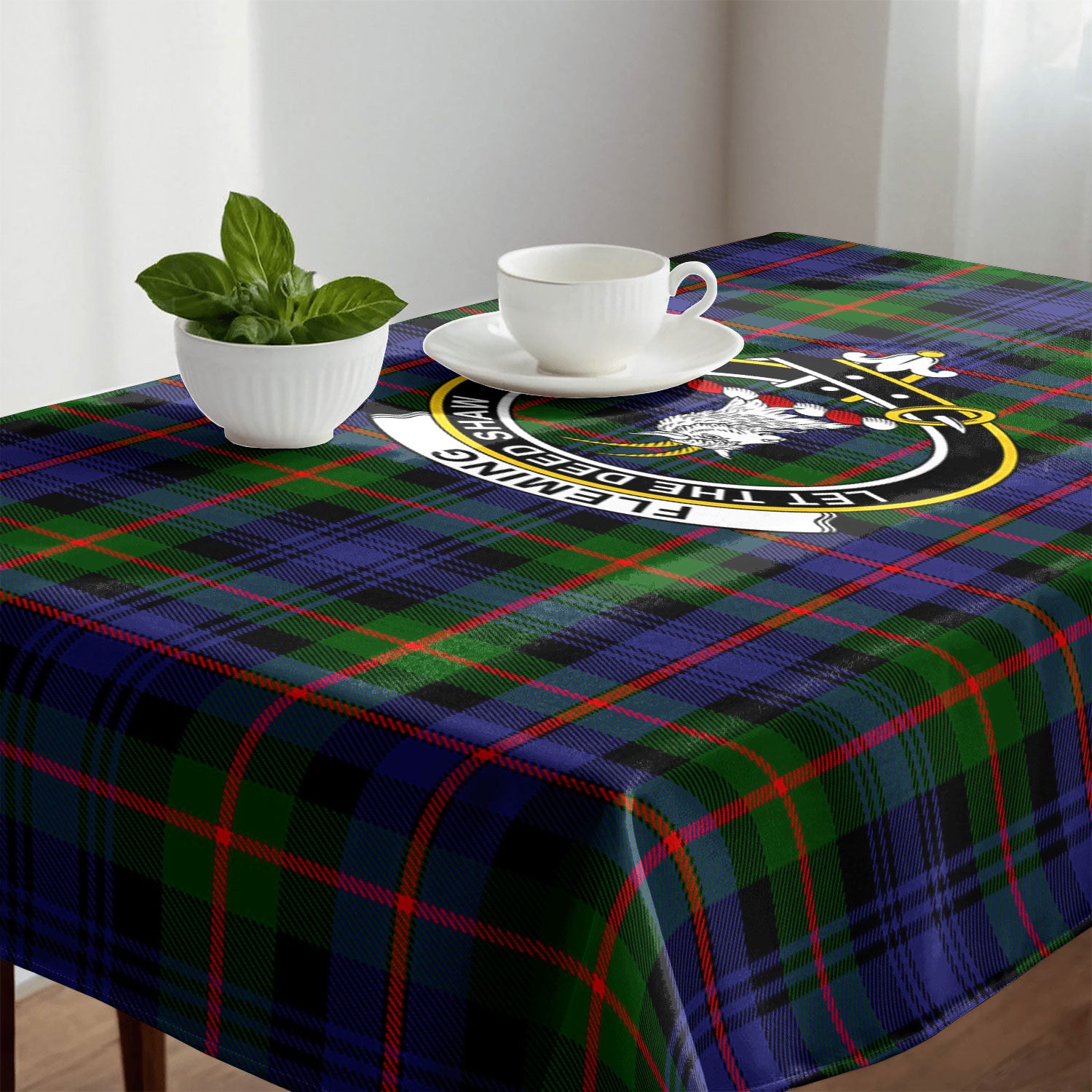 Fleming Tartan Crest Tablecloth
