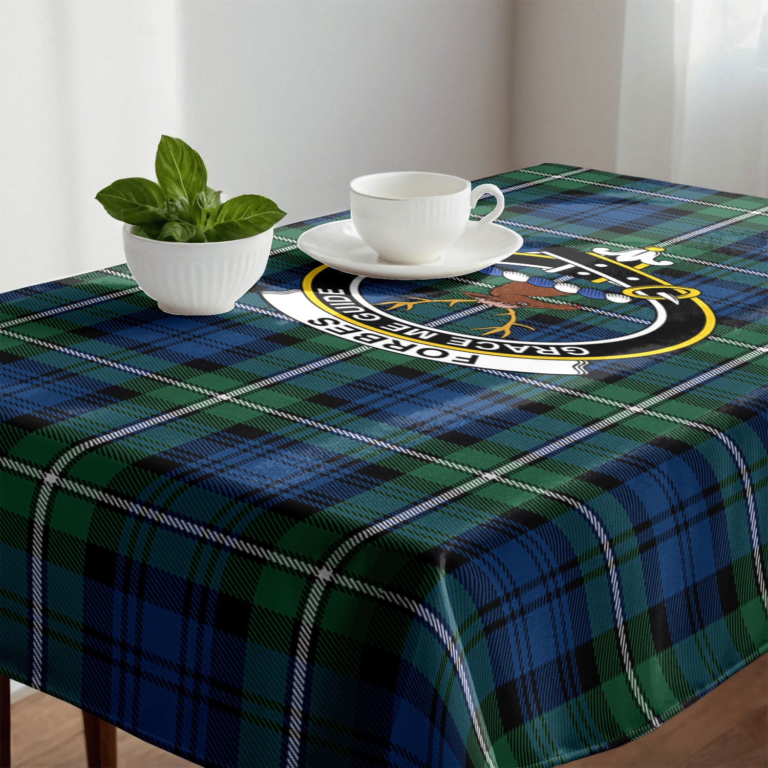 Forbes Ancient Tartan Crest Tablecloth