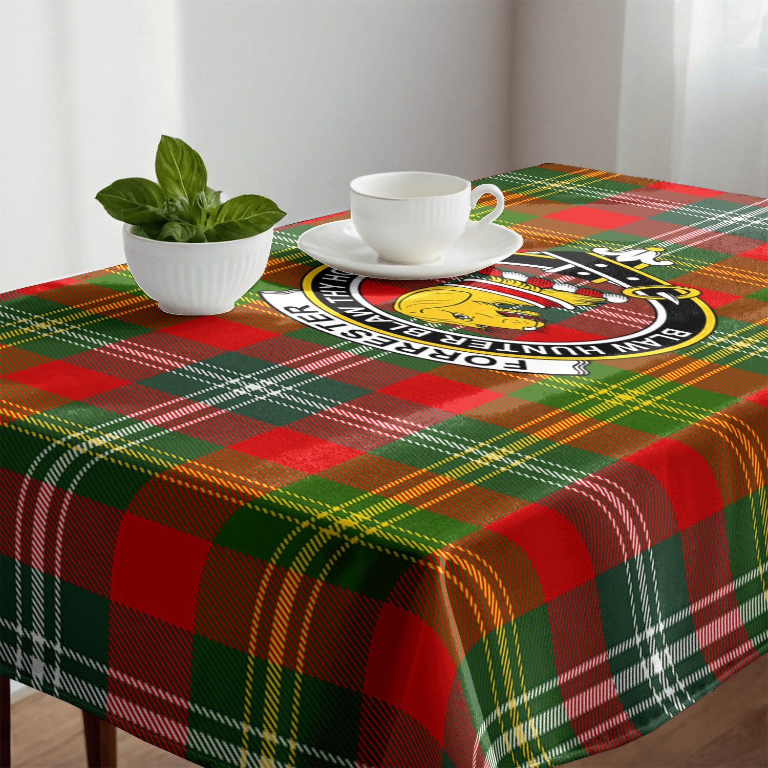 Forrester Tartan Crest Tablecloth