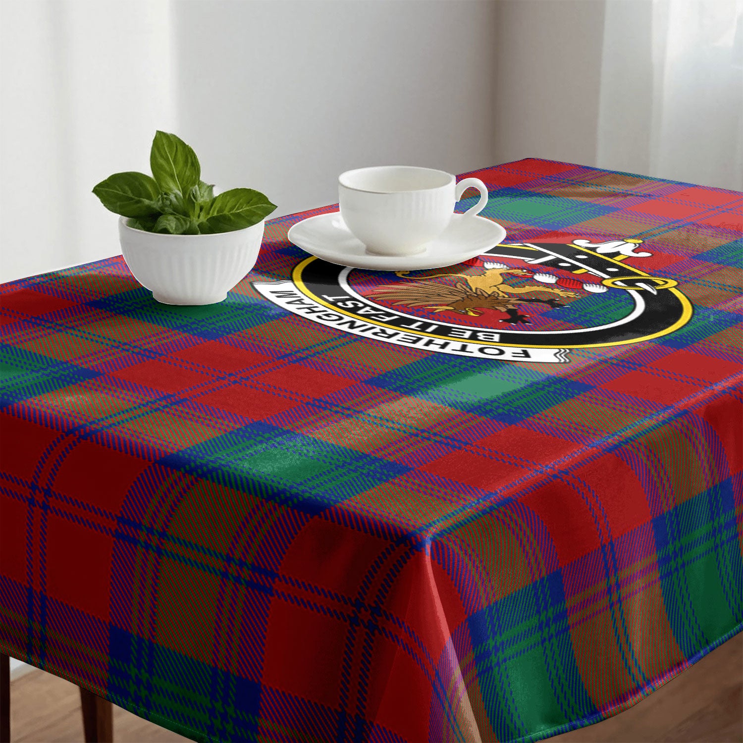 Fotheringham Tartan Crest Tablecloth
