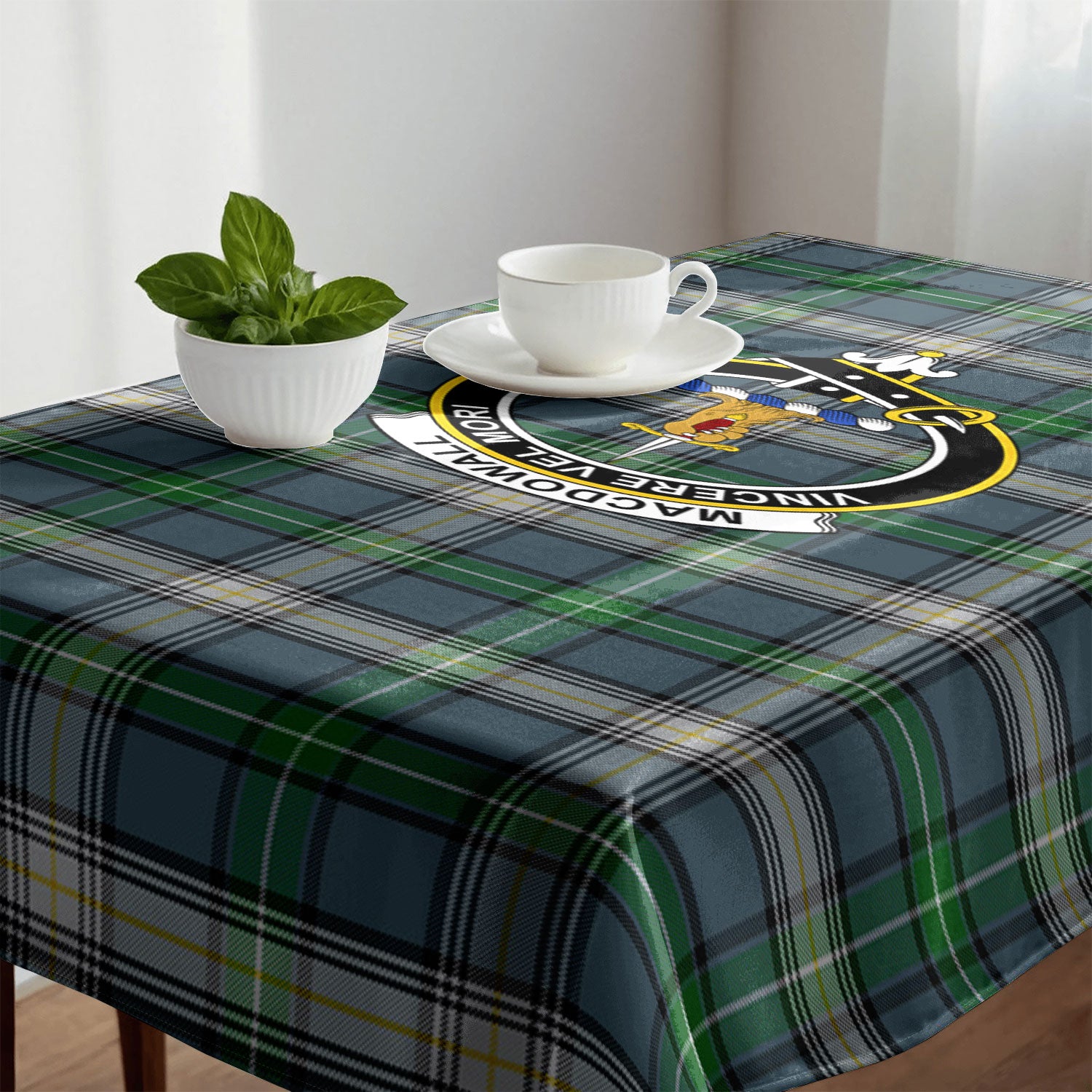 MacDowall Tartan Crest Tablecloth