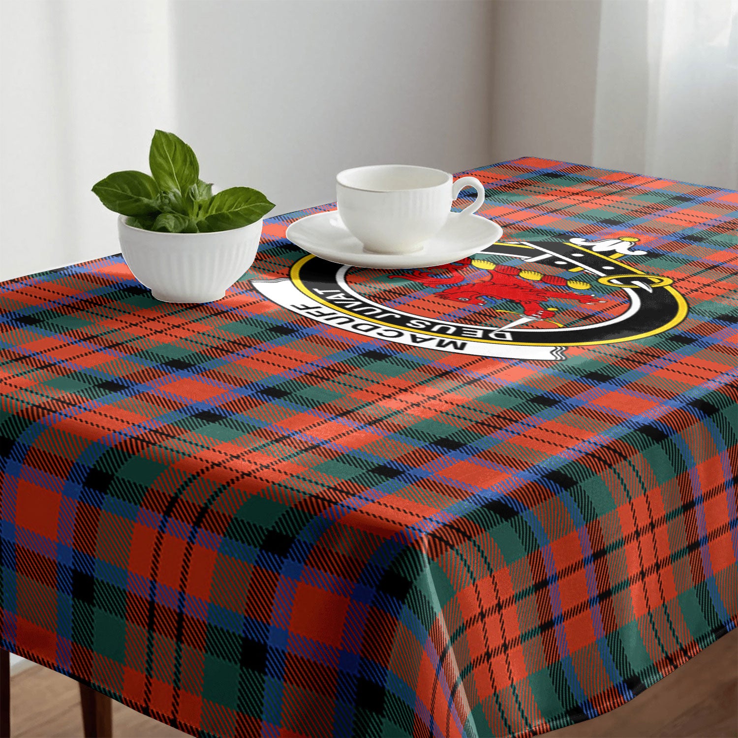 MacDuff Ancient Tartan Crest Tablecloth