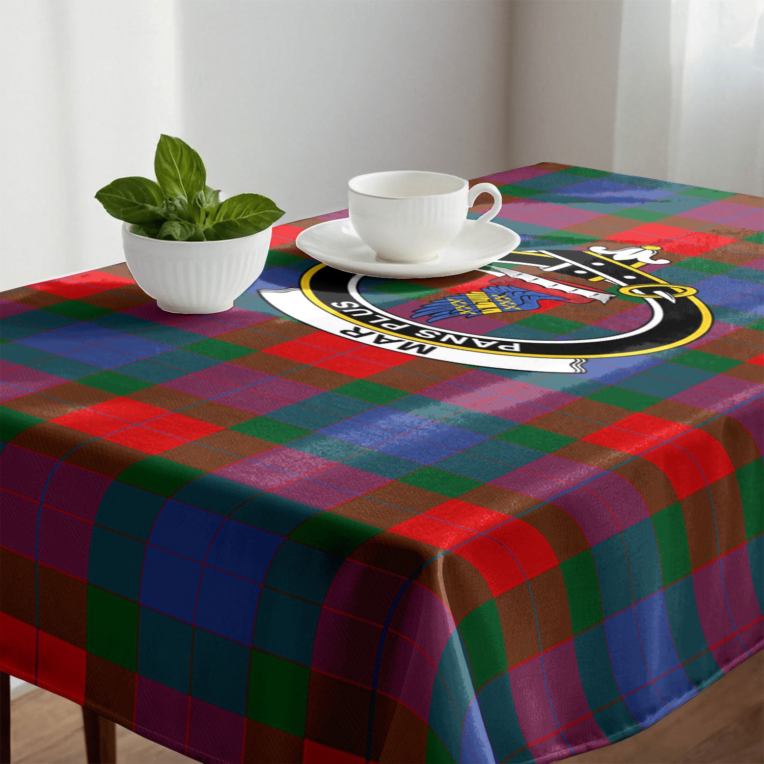 Mar Tartan Crest Tablecloth