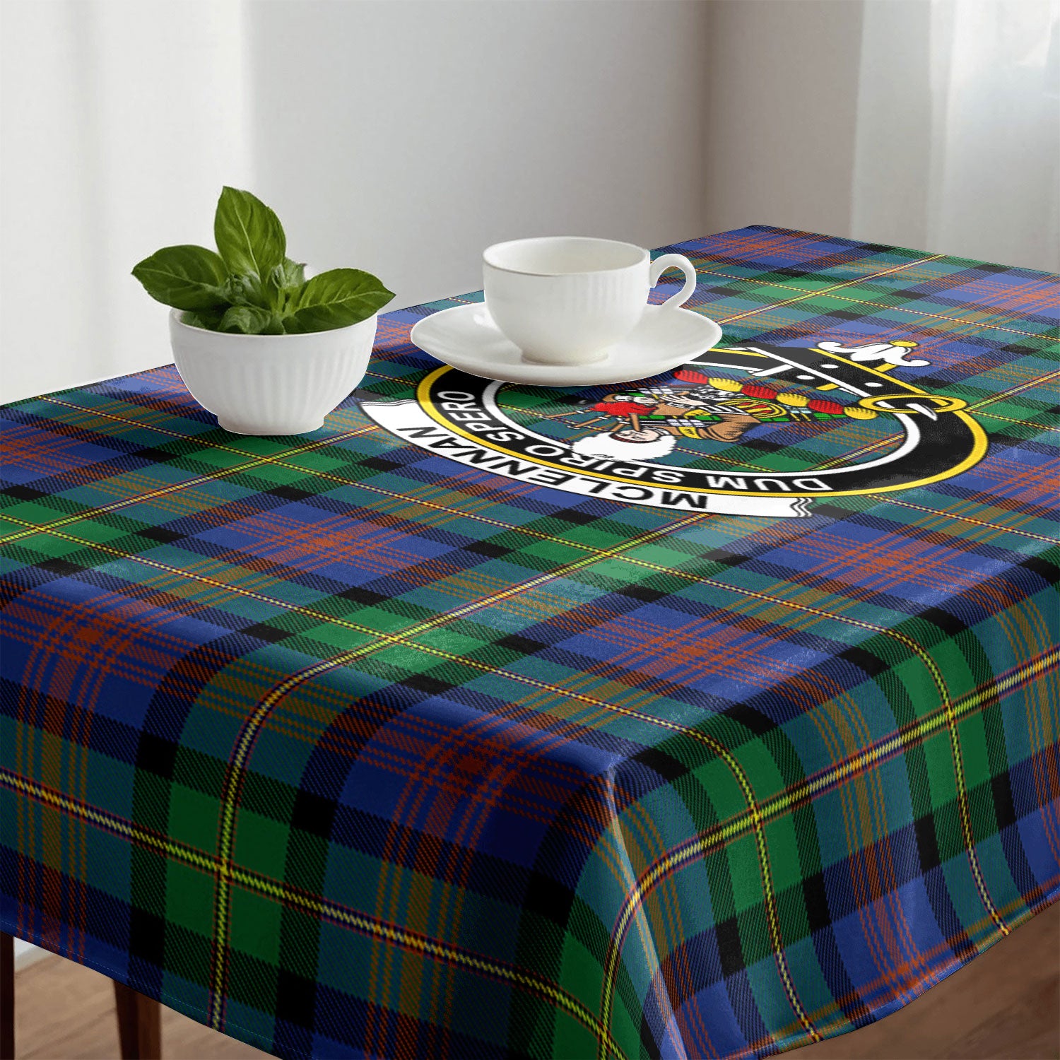 McLennan Ancient Tartan Crest Tablecloth