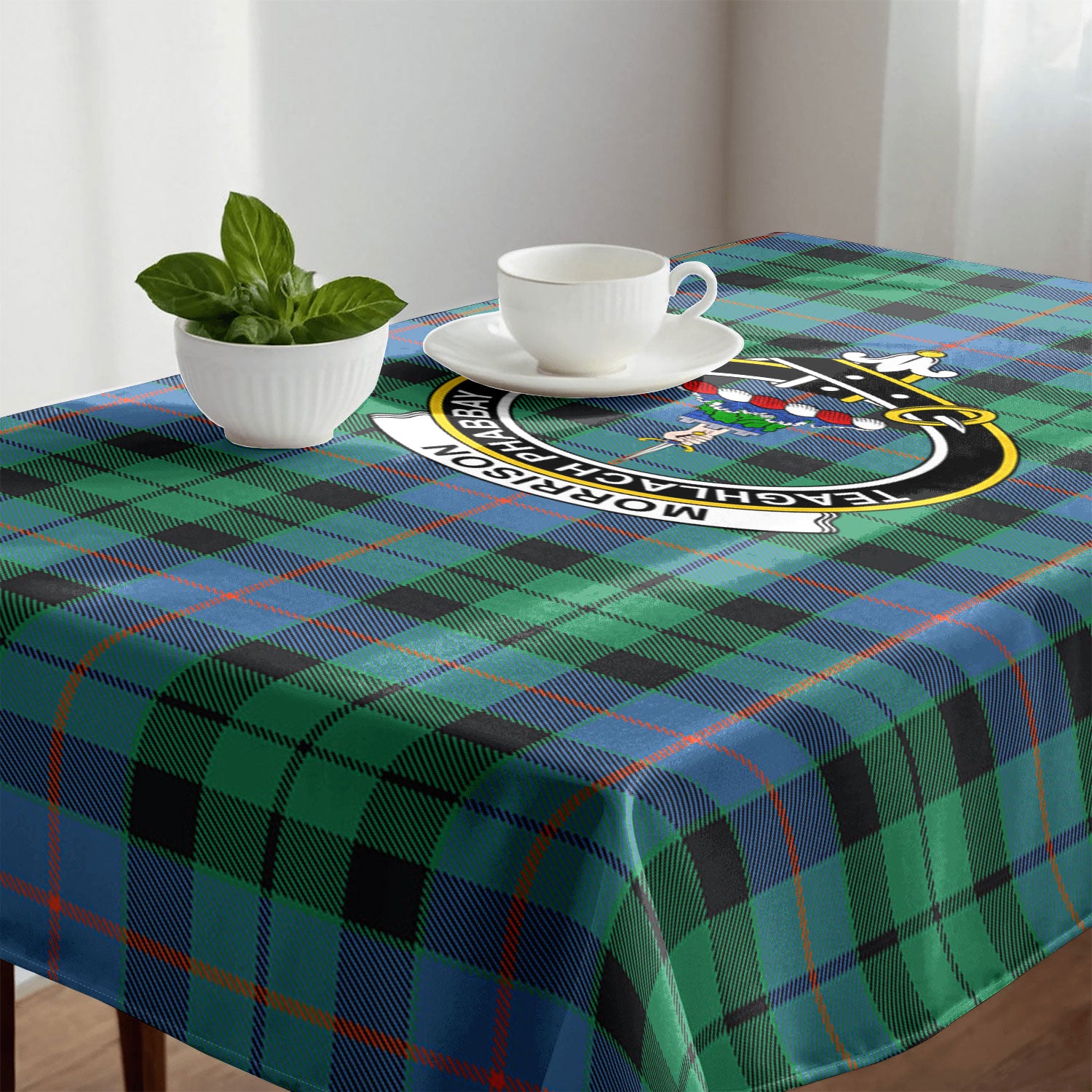 Morrison Ancient Tartan Crest Tablecloth